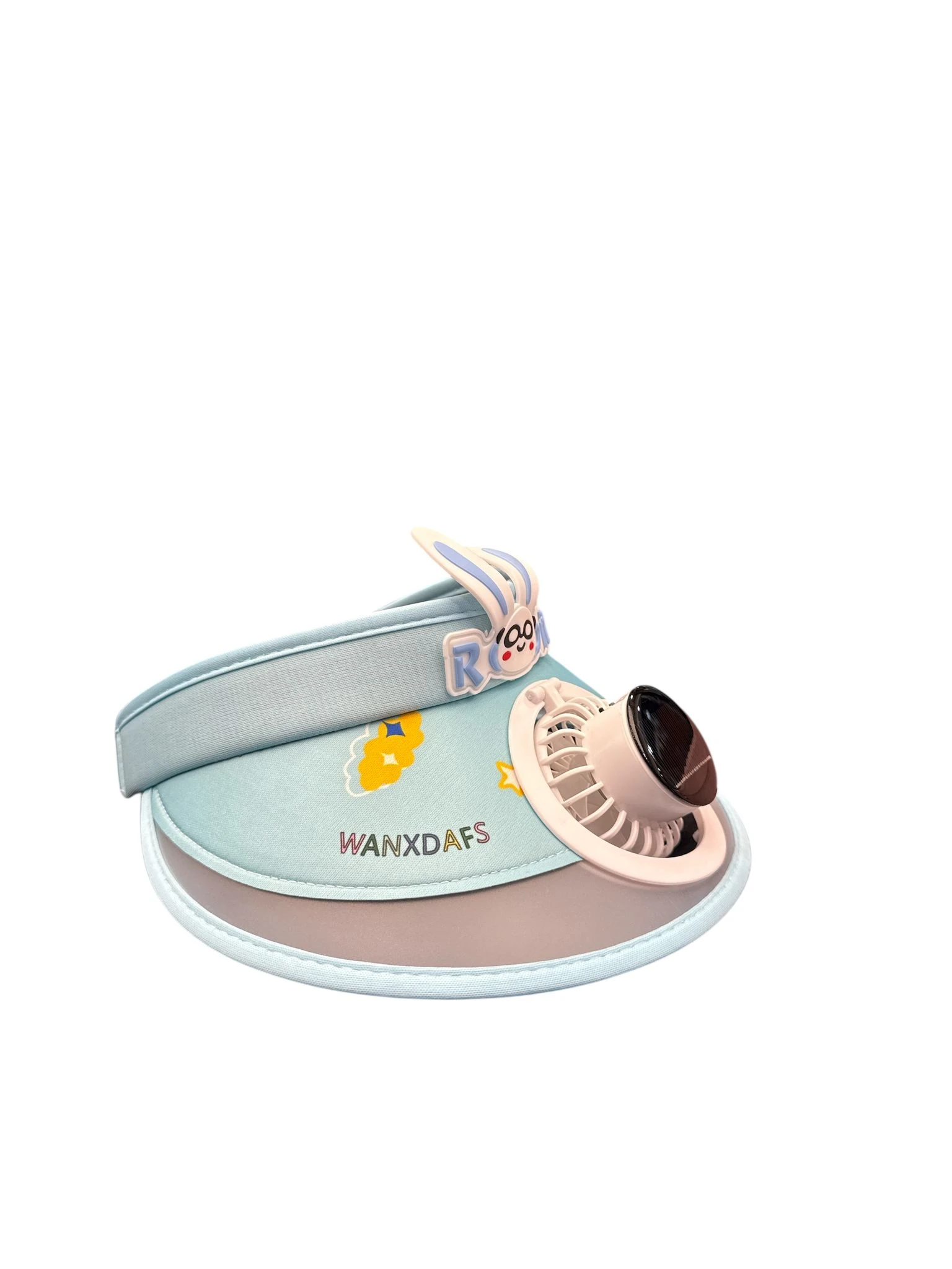 Güneş Enerjili Fanlı Pervaneli Çocuk Şapkası – Yazlık Serinletici ve Koruyucu Şapka Mavi