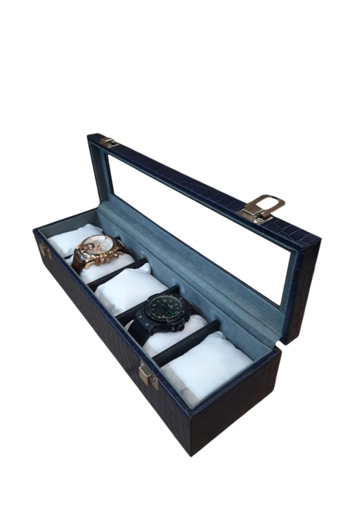 Saat Kutusu 5'li Lacivert Kroko