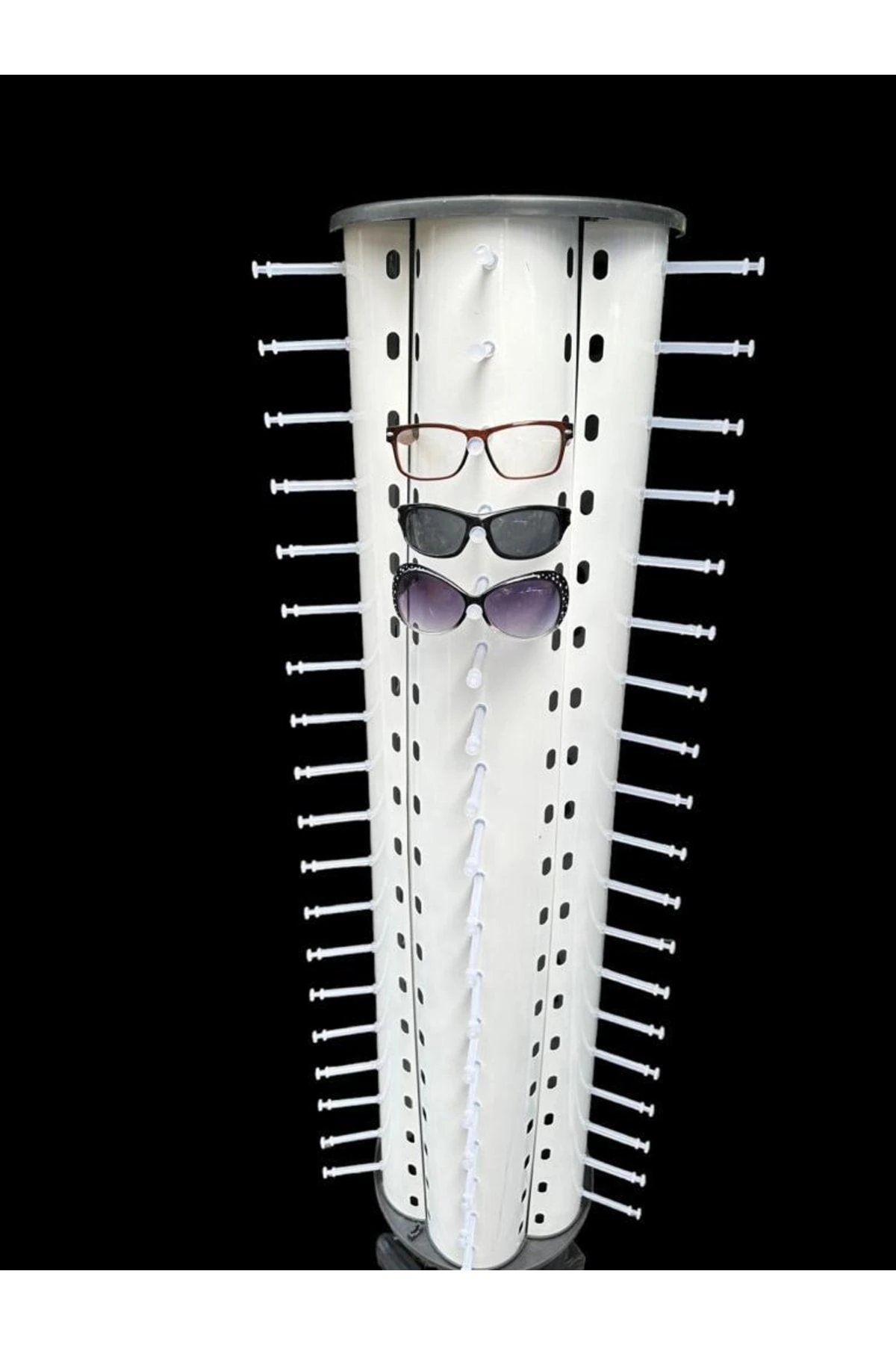 Gözlük Standı 95'li Metal Ayaklı Dönerli Model