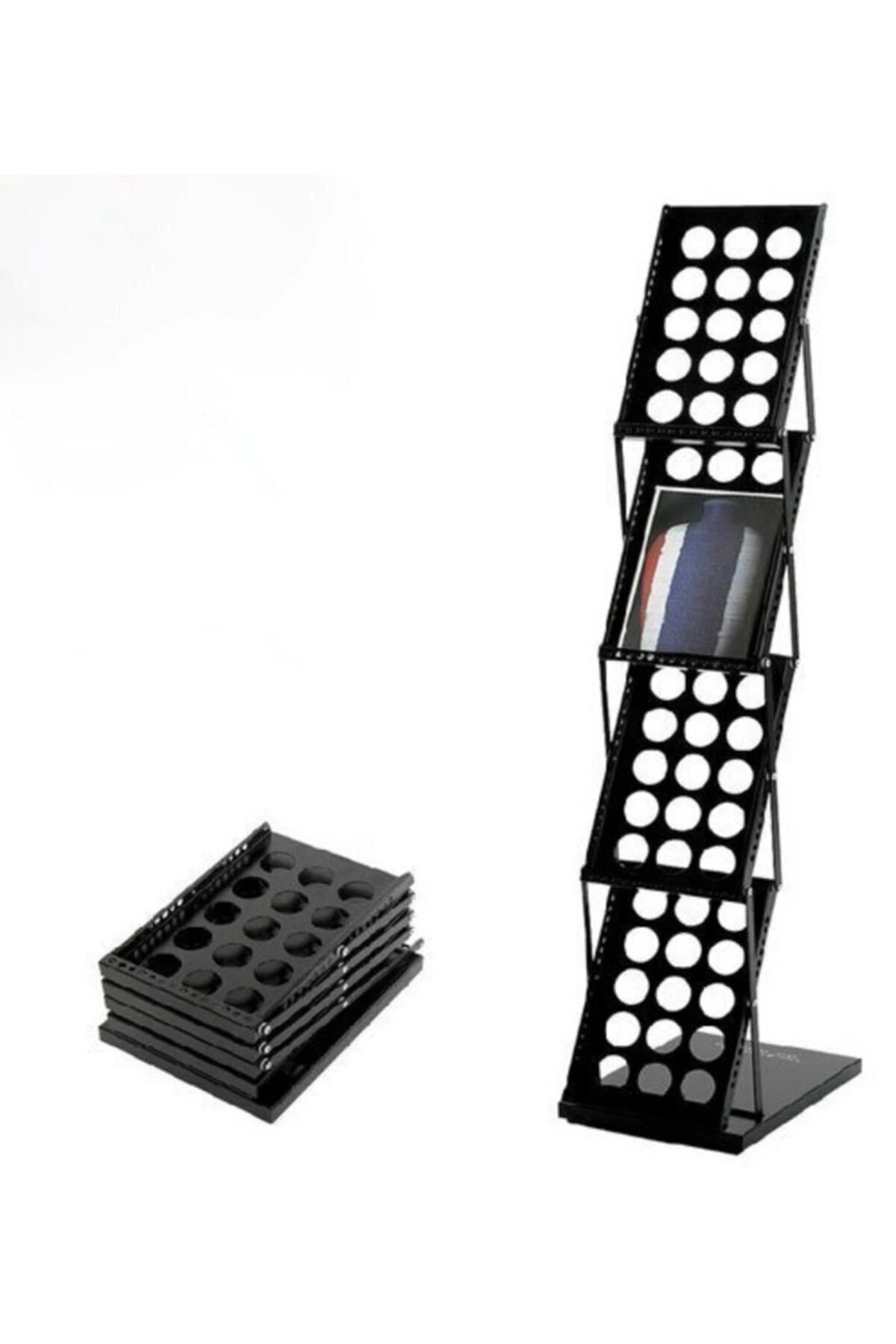 Broşür Standı Metal Katlanır Model