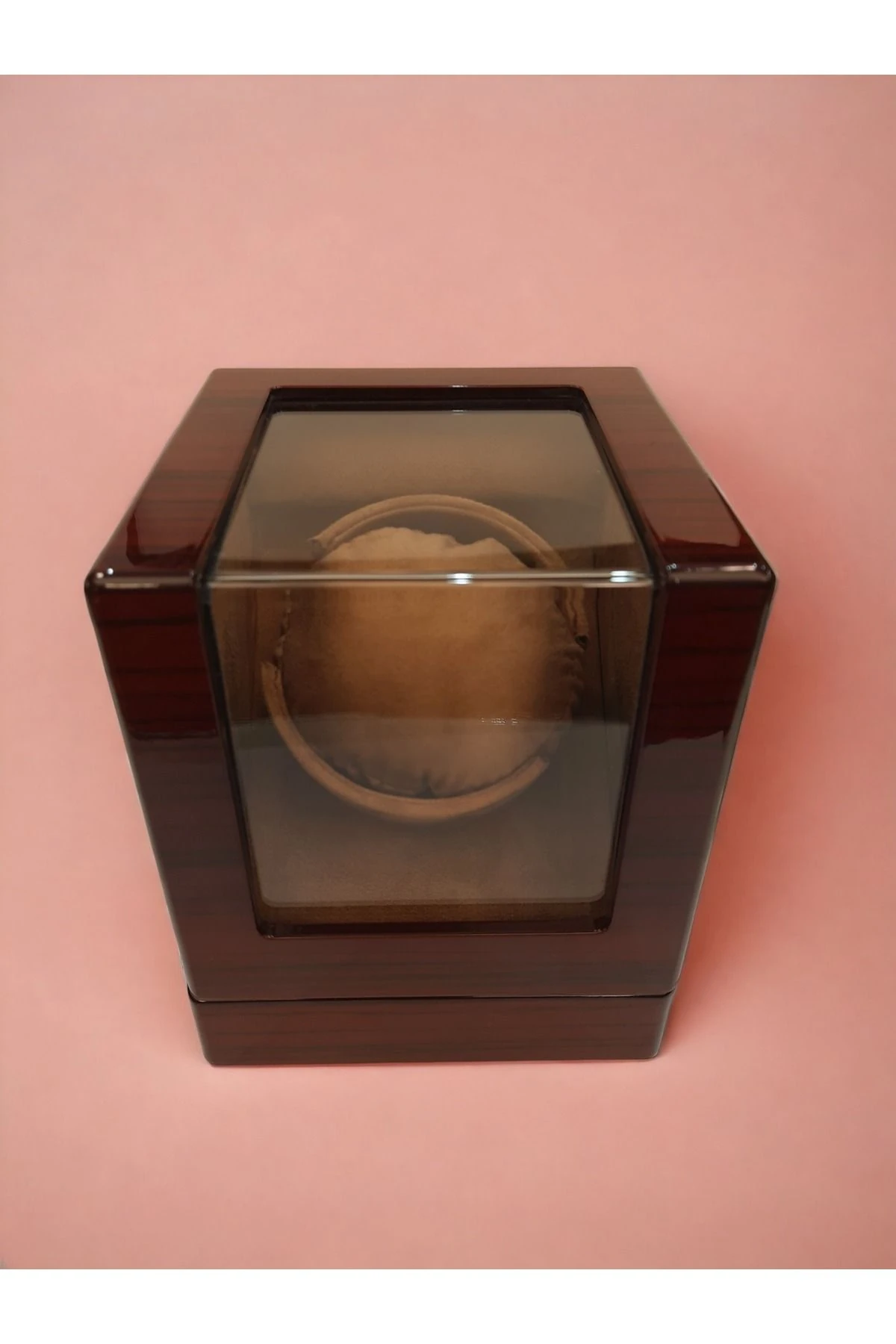Otomatik Saat Kurma Kutusu, Tek'li, piano brown