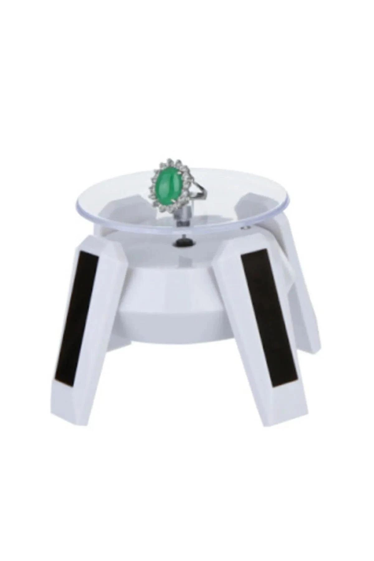 Güneş Enerjili Dönerli Gözlük Standı Siyah