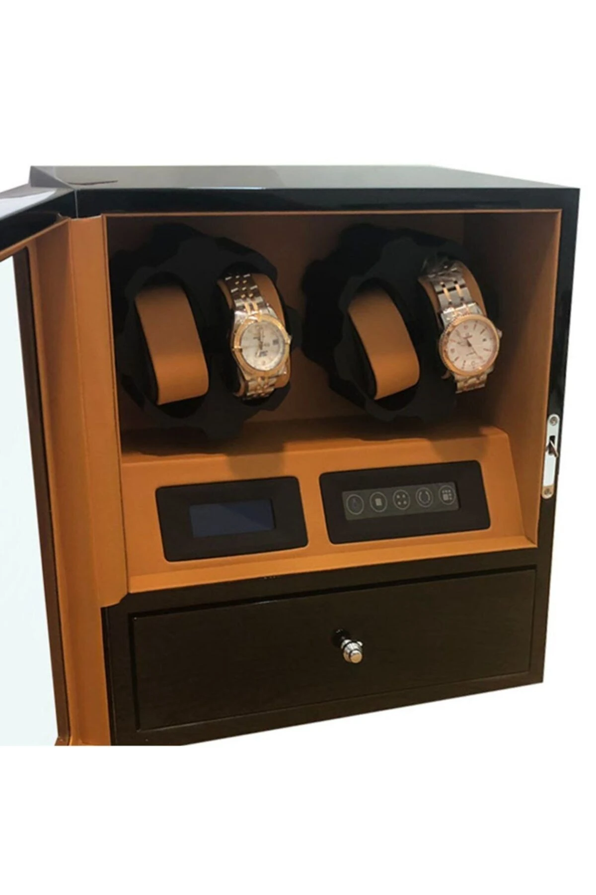 Otomatik Saat Kurma Kutusu, 4+6, siyah