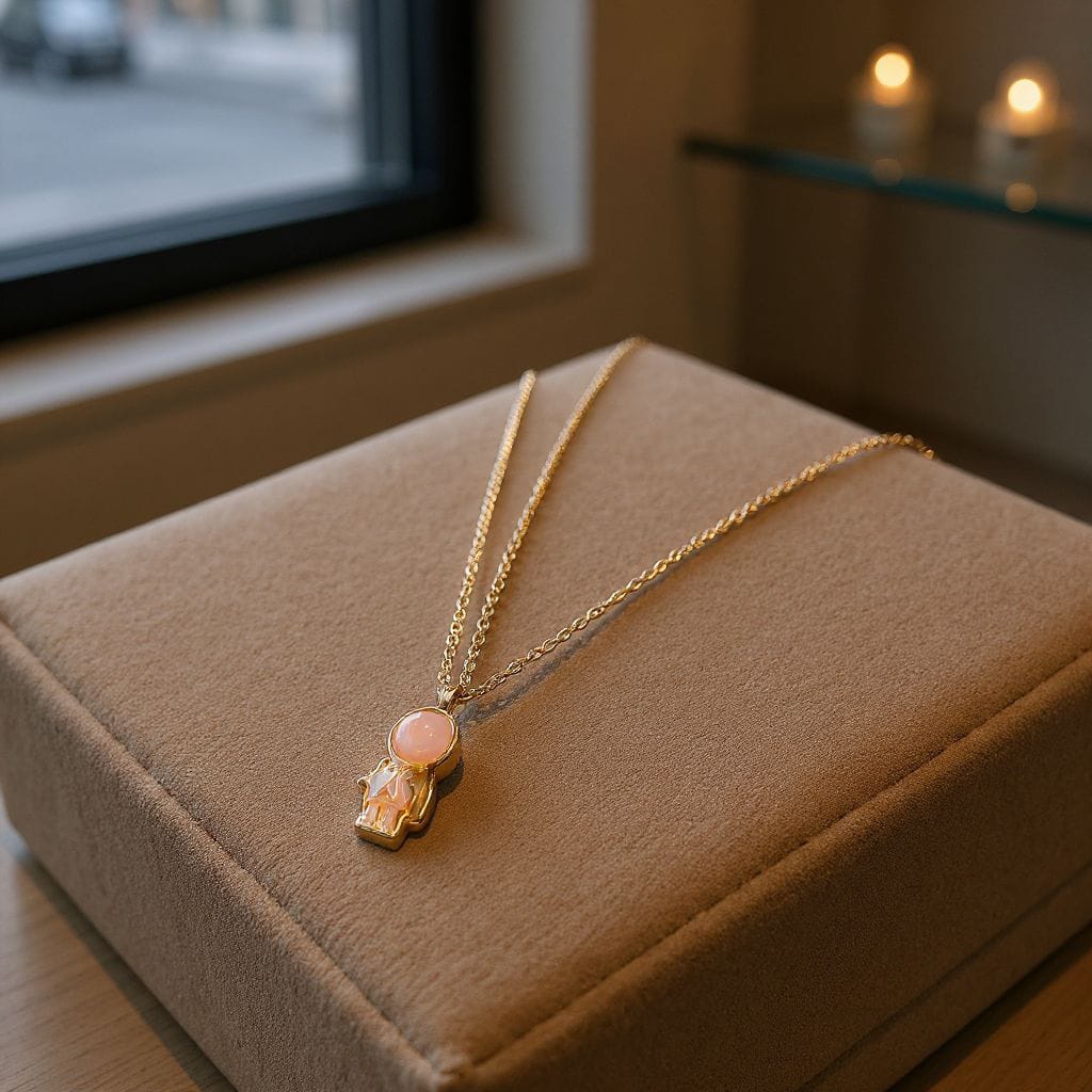 Astronot Figürlü Altın Renk Kolye – Yıldız Detaylı Uzay Temalı Tasarım