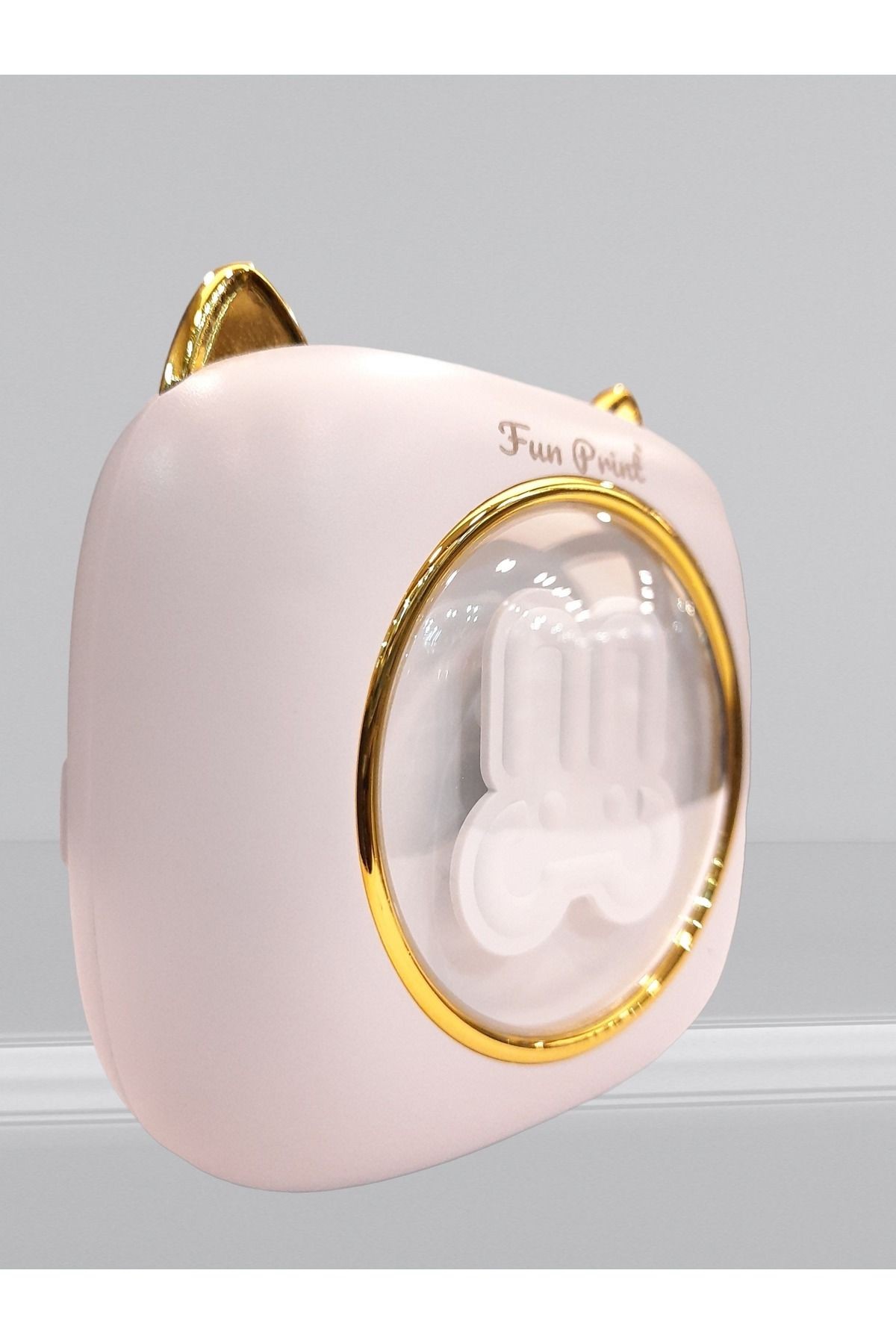 Mini Taşınabilir Bluetooth Yazıcı, Spesiyal Gold Model, Yedek 1 Beyaz Rulo Kağıt Hediye.