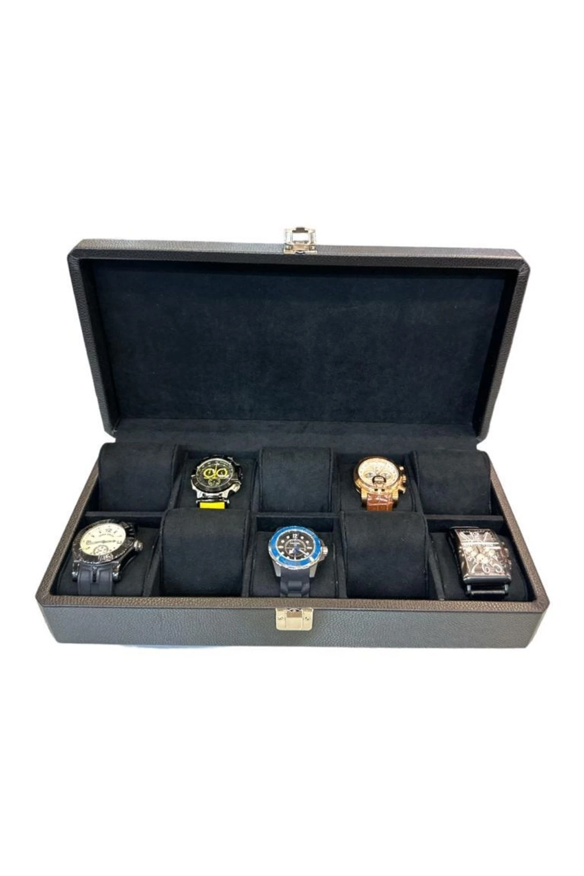 10'lu Saat Çantası Diplomat Model Geniş Siyah