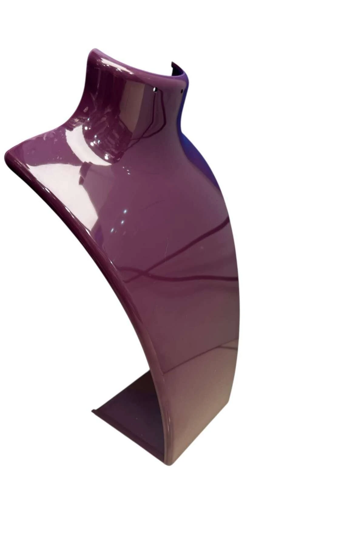 Kolye Standı Akrilik -Takı Teşhir ve Saklama Standı Mor 19x30 cm