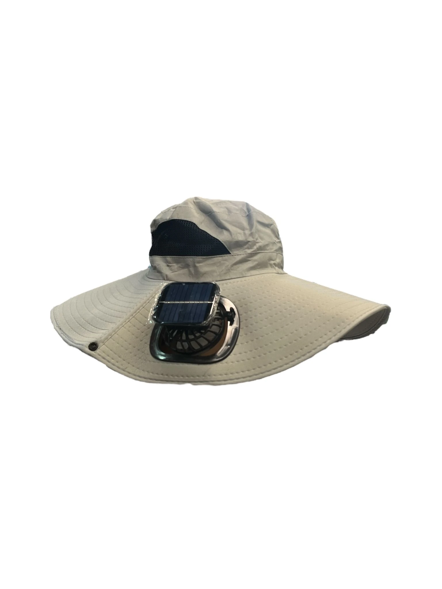 Fanlı Çift vantilatörlü Şapka, Güneş Enerjili Safari Şapka Çift Pervaneli Plaj Şapkası