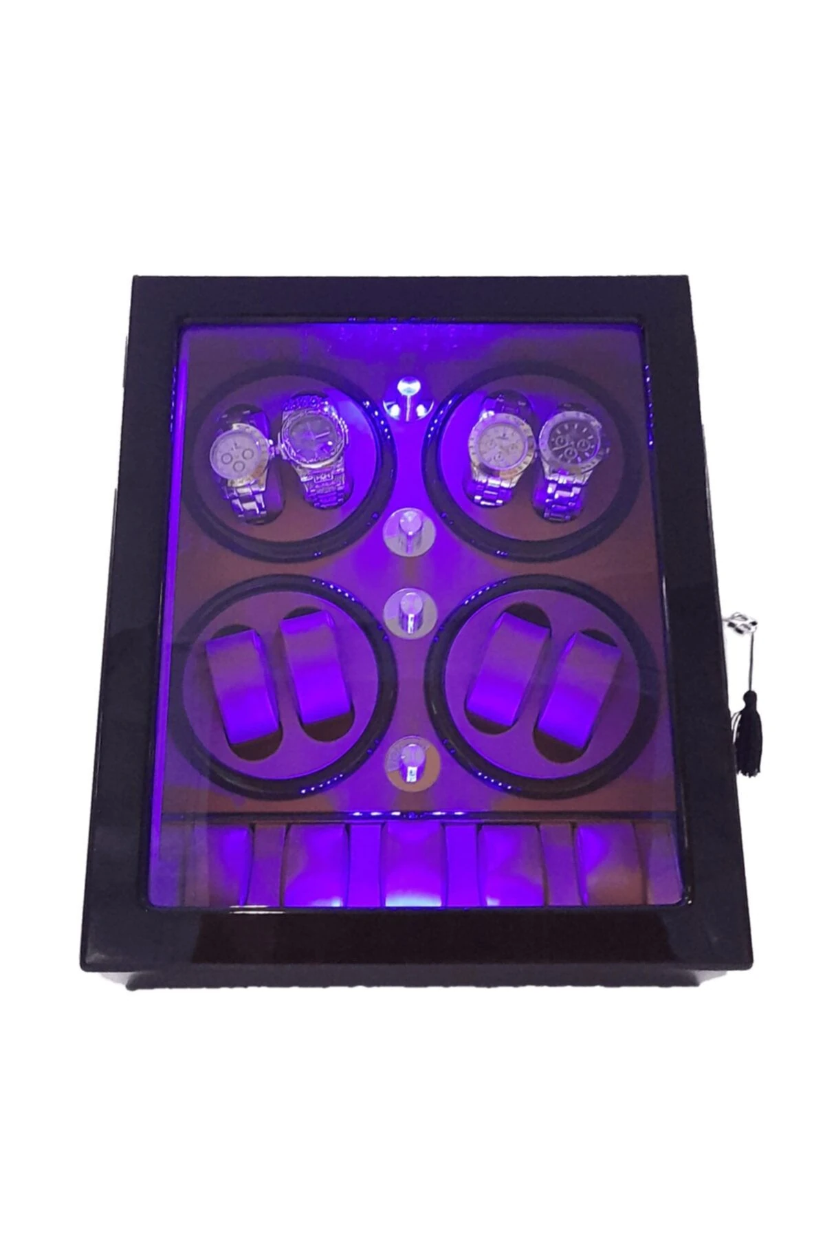 Otomatik Saat Kurma Kutusu, piano brown