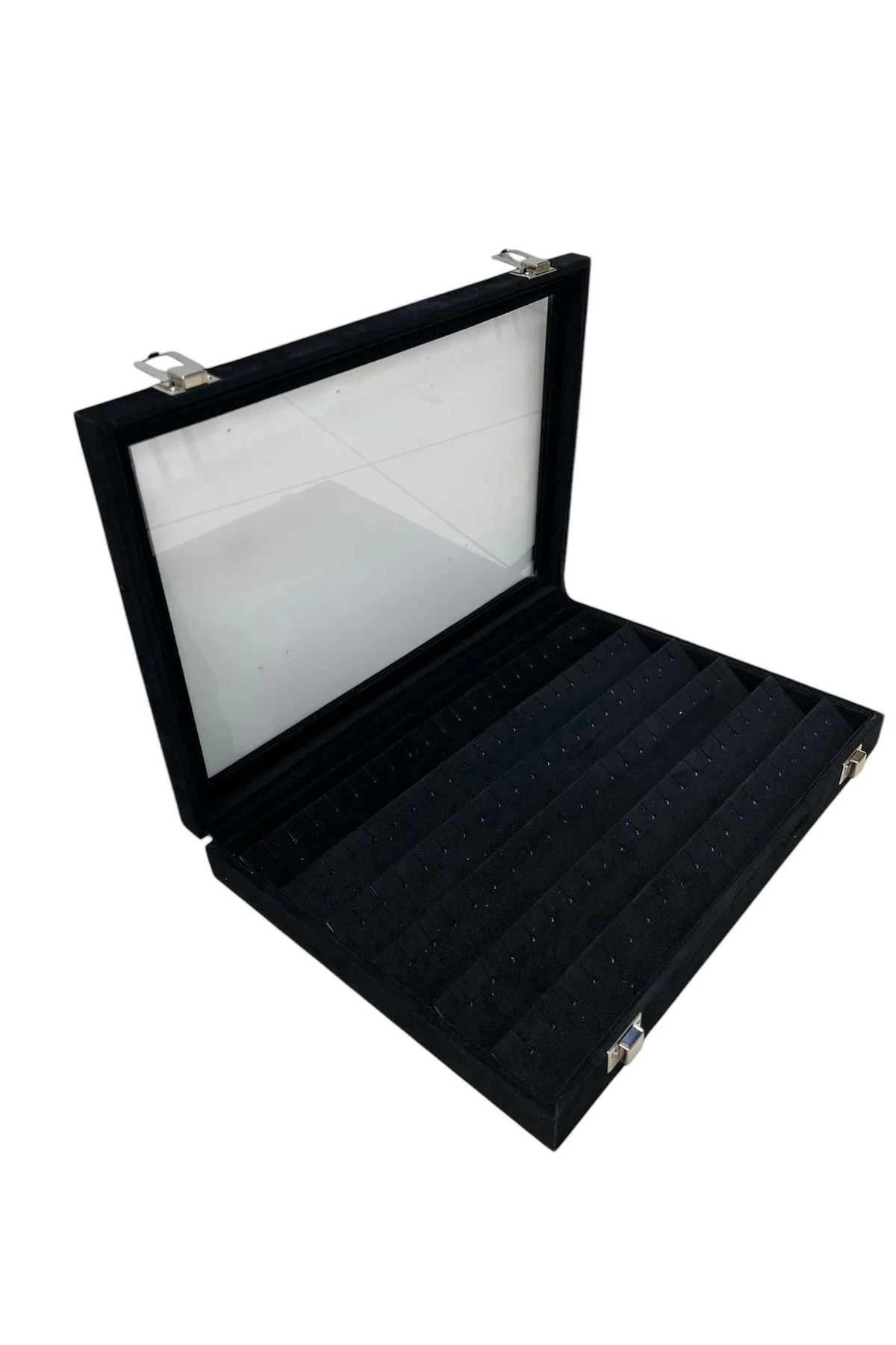 Küpe Kutusu Alcantara Siyah