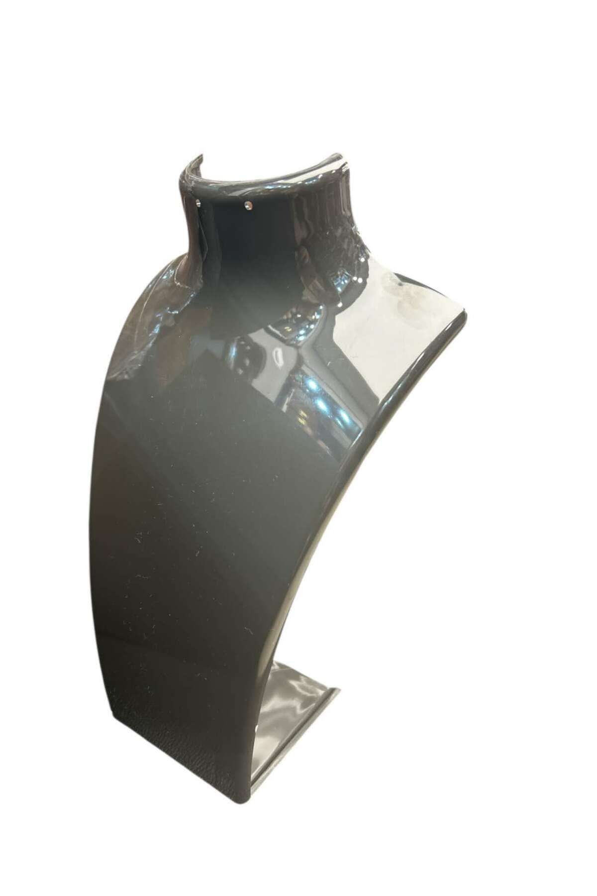 Kolye Standı Akrilik -Takı Teşhir ve Saklama Standı Antrasit Gri 19x30 cm