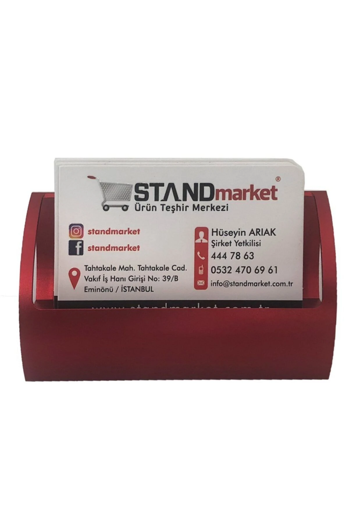 Kartvizitlik Metal Kırmızı