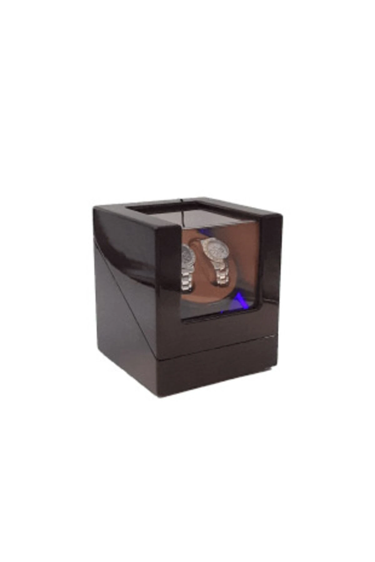 Otomatik Saat Kurma Kutusu, 2+0, kahve, taba