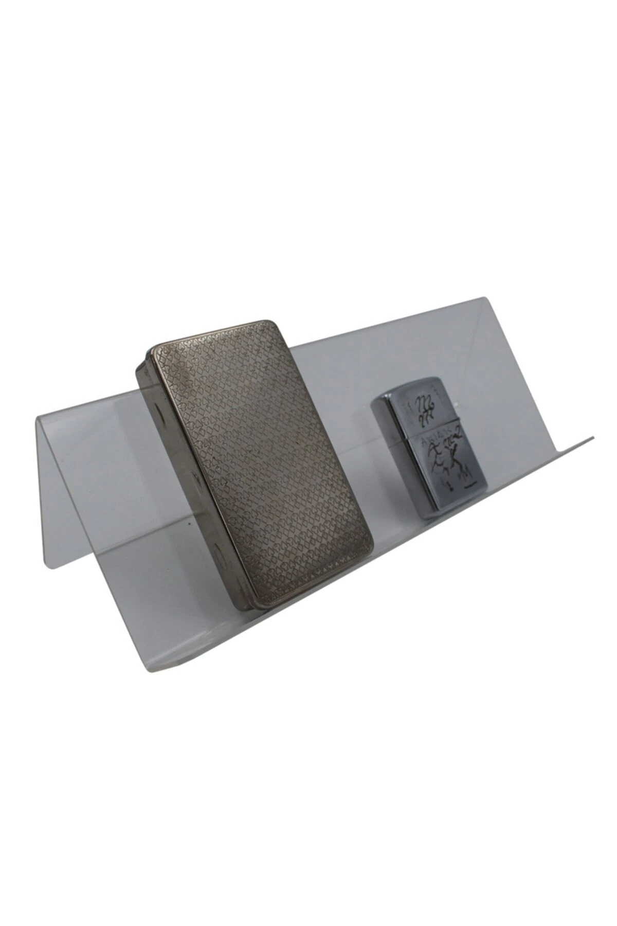 Telefon Ve Cüzdan Standı Tek Kademe Geniş Pleksi