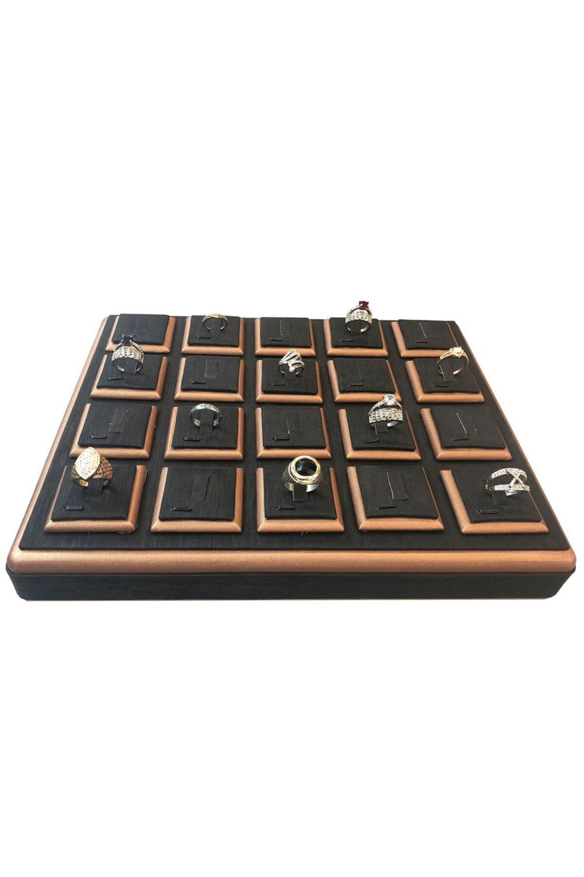 Yüzük Tablası 20'Li Spesiyal Tırnaklı Model Siyah