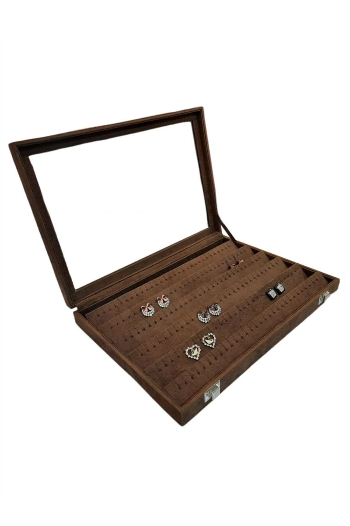 Küpe Kutusu Alcantara Kahve