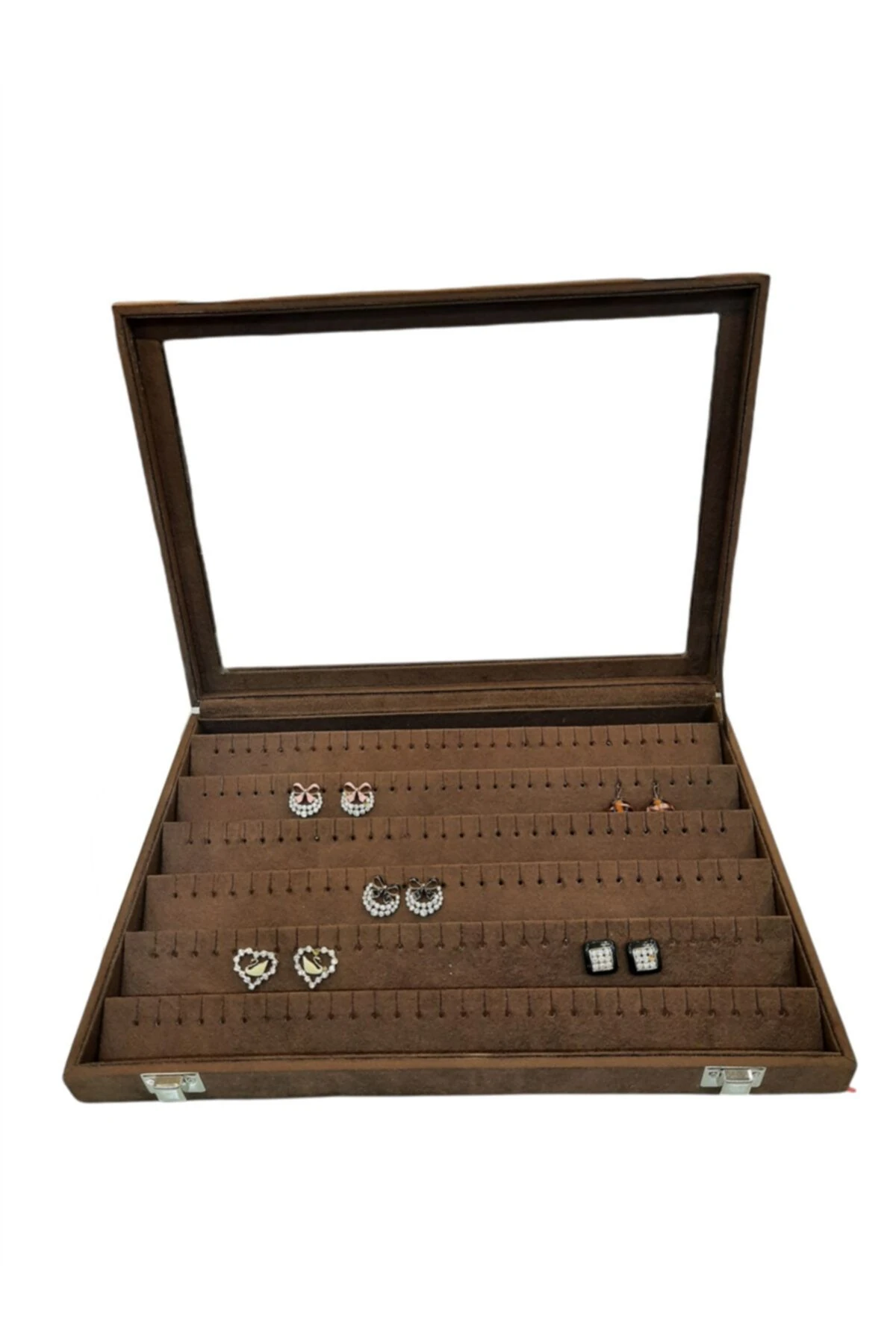 Küpe Kutusu Alcantara Kahve