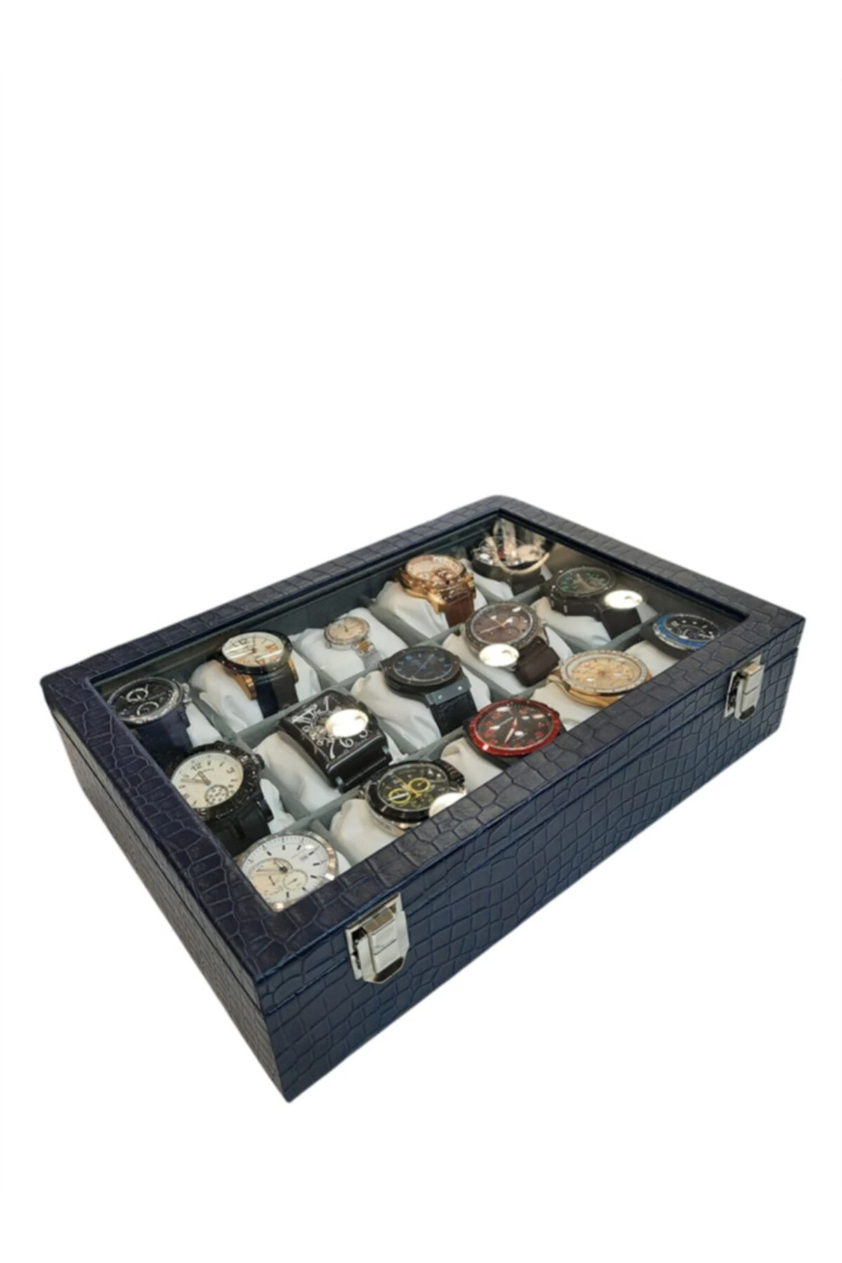 Saat Kutusu 15'li Lacivert Kroko