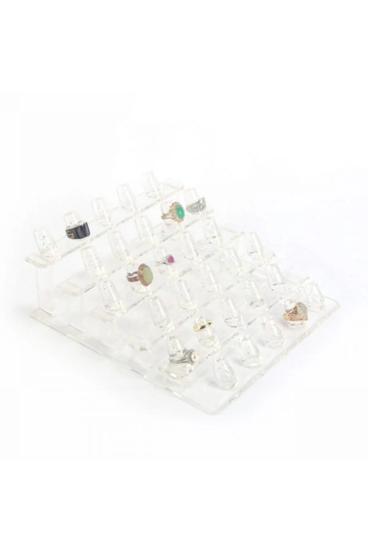 Yüzük Standı Pleksi Kademeli 30'lu