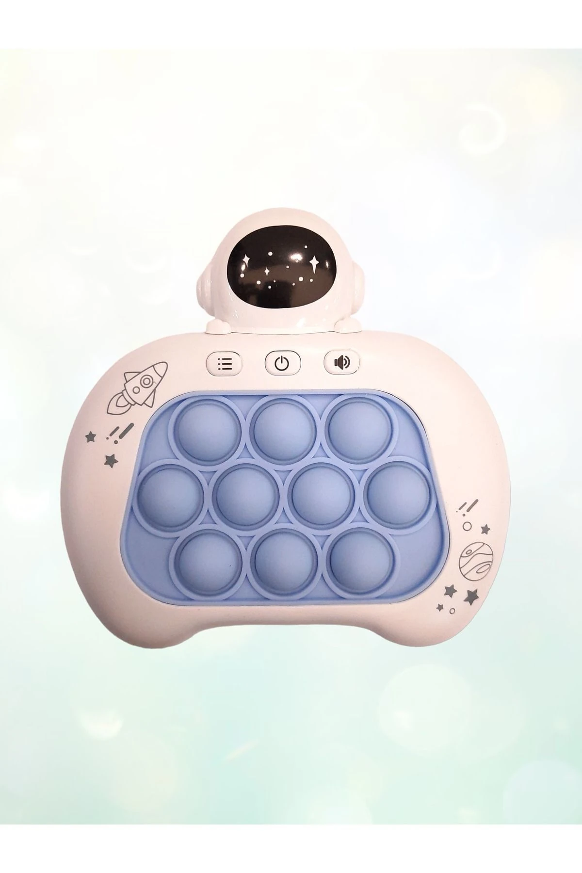 Elektronik Popit, Quick Push Konsol Uçan Astronot Model Mavi