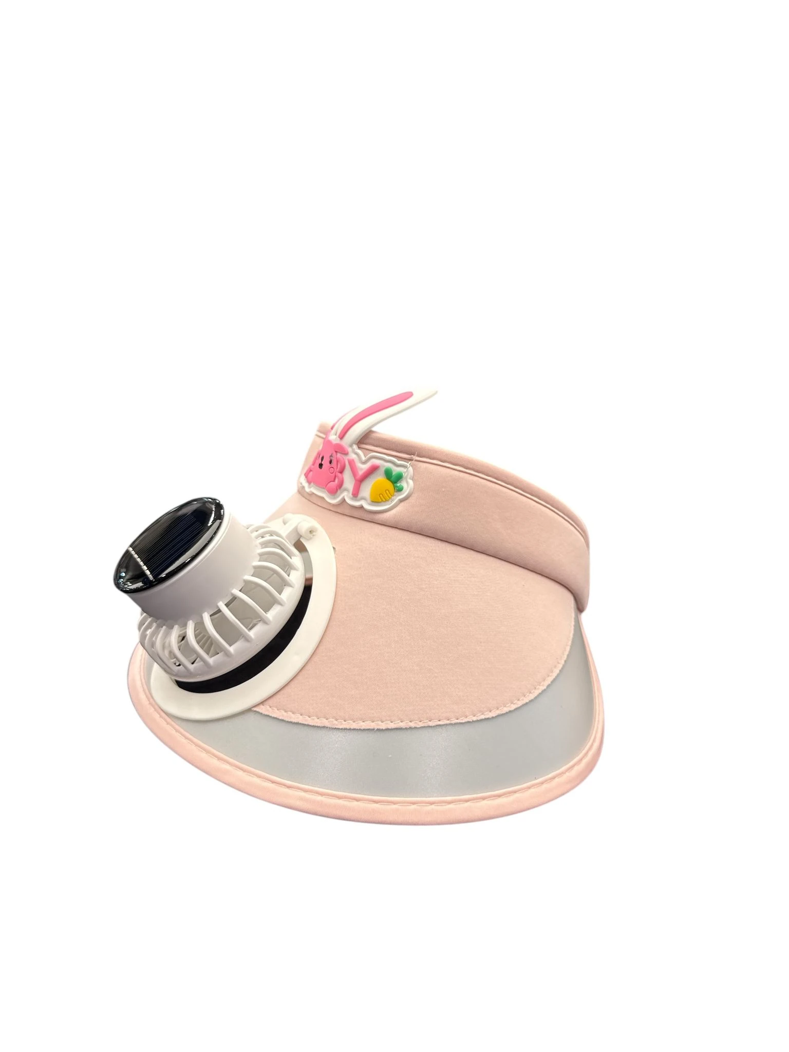 Güneş Enerjili Fanlı Çocuk Şapkası – Yazlık Serinletici ve Koruyucu Şapka Pembe