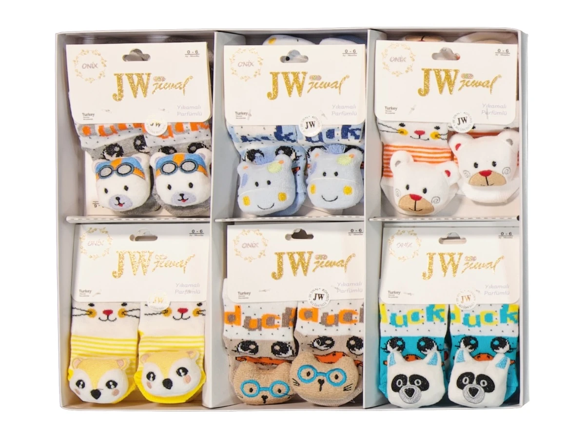 Organik Pamuk Oyuncak Figürlü Çorap