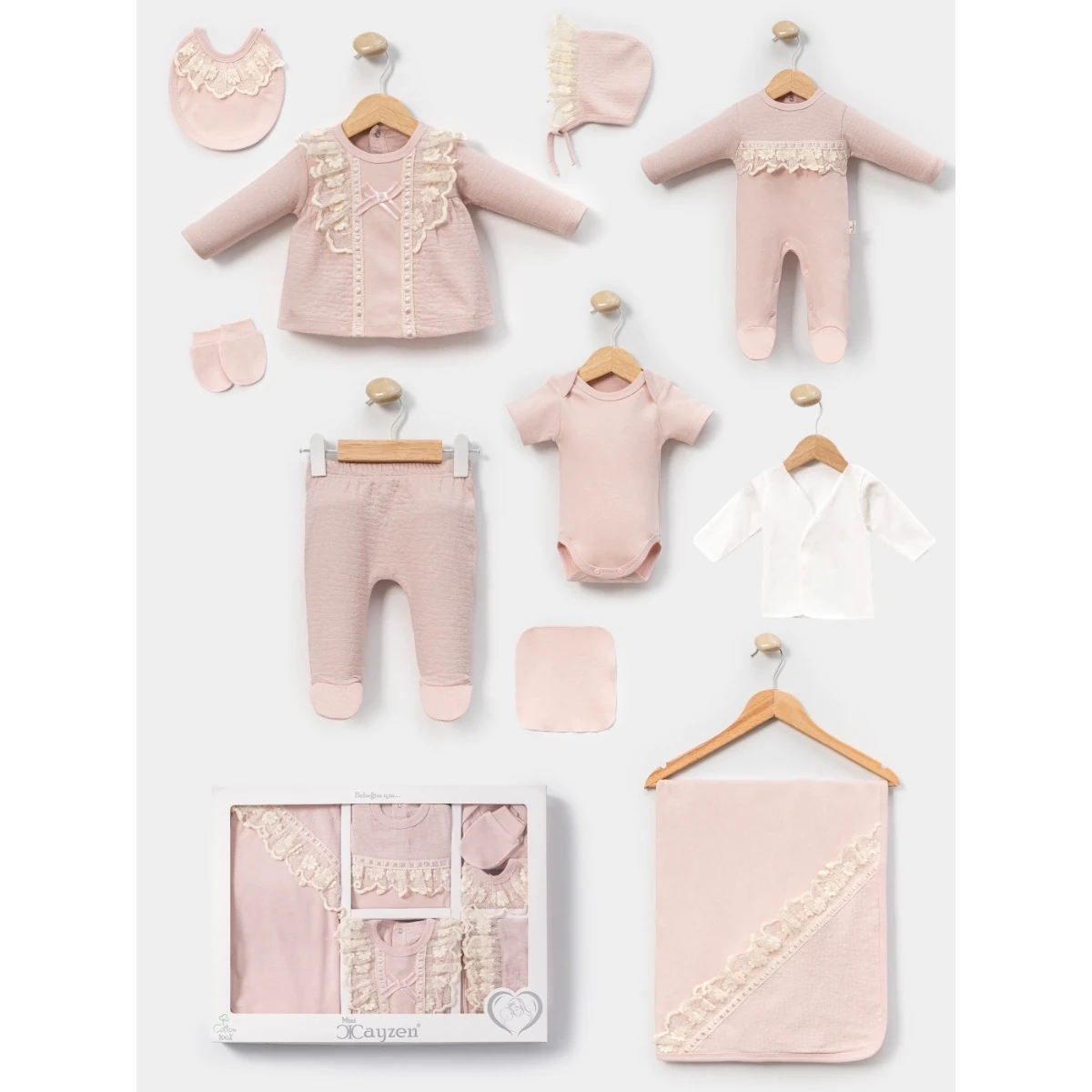 %100 Pamuk 0-3 Ay 10’lu Hastane Çıkış Setı