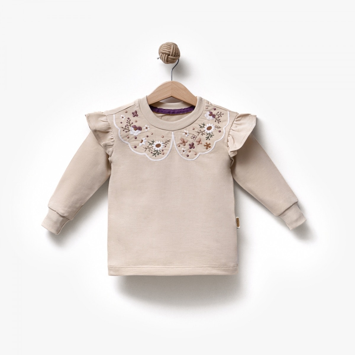Pamuklu Nakış Detaylı Sweat