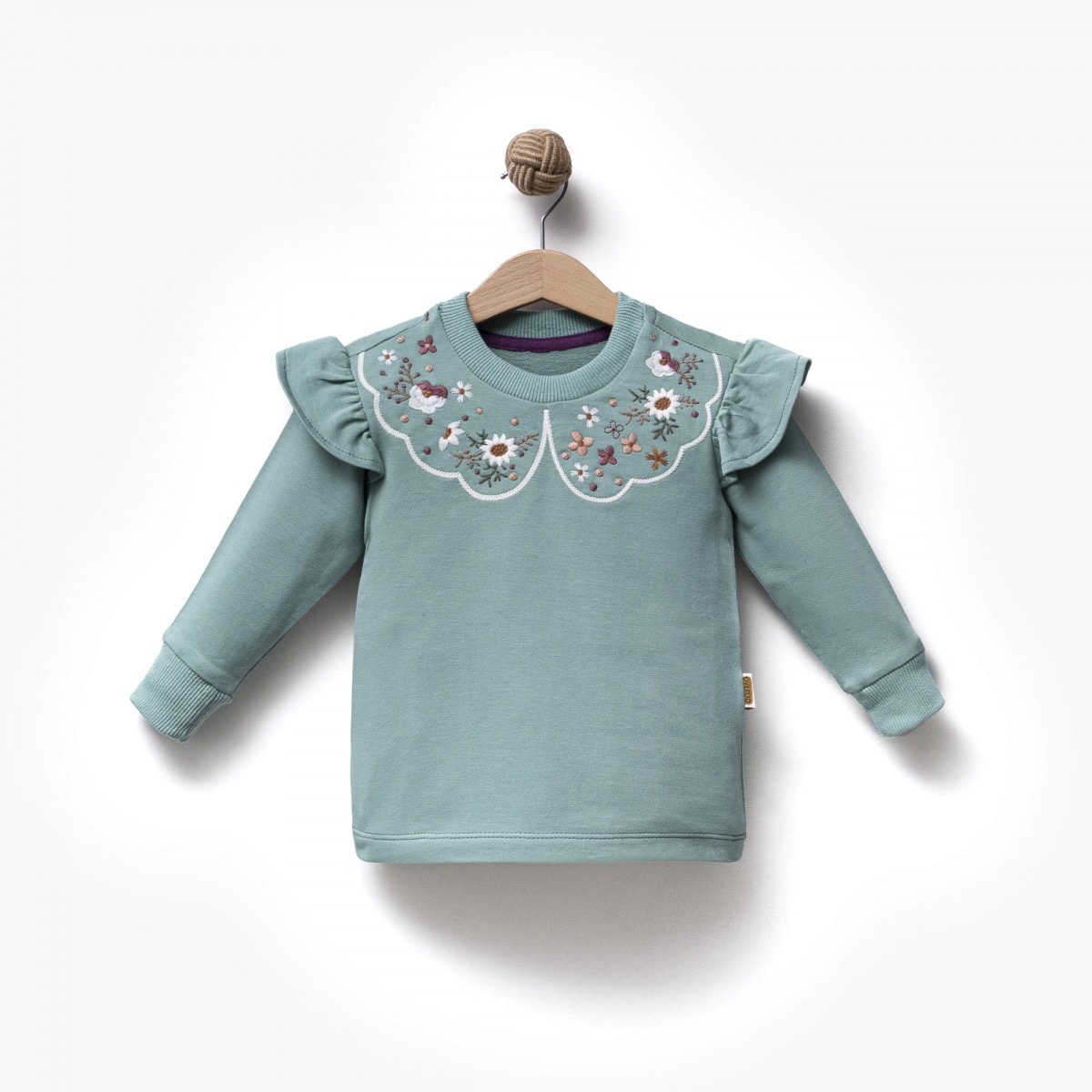 Pamuklu Nakış Detaylı Sweat