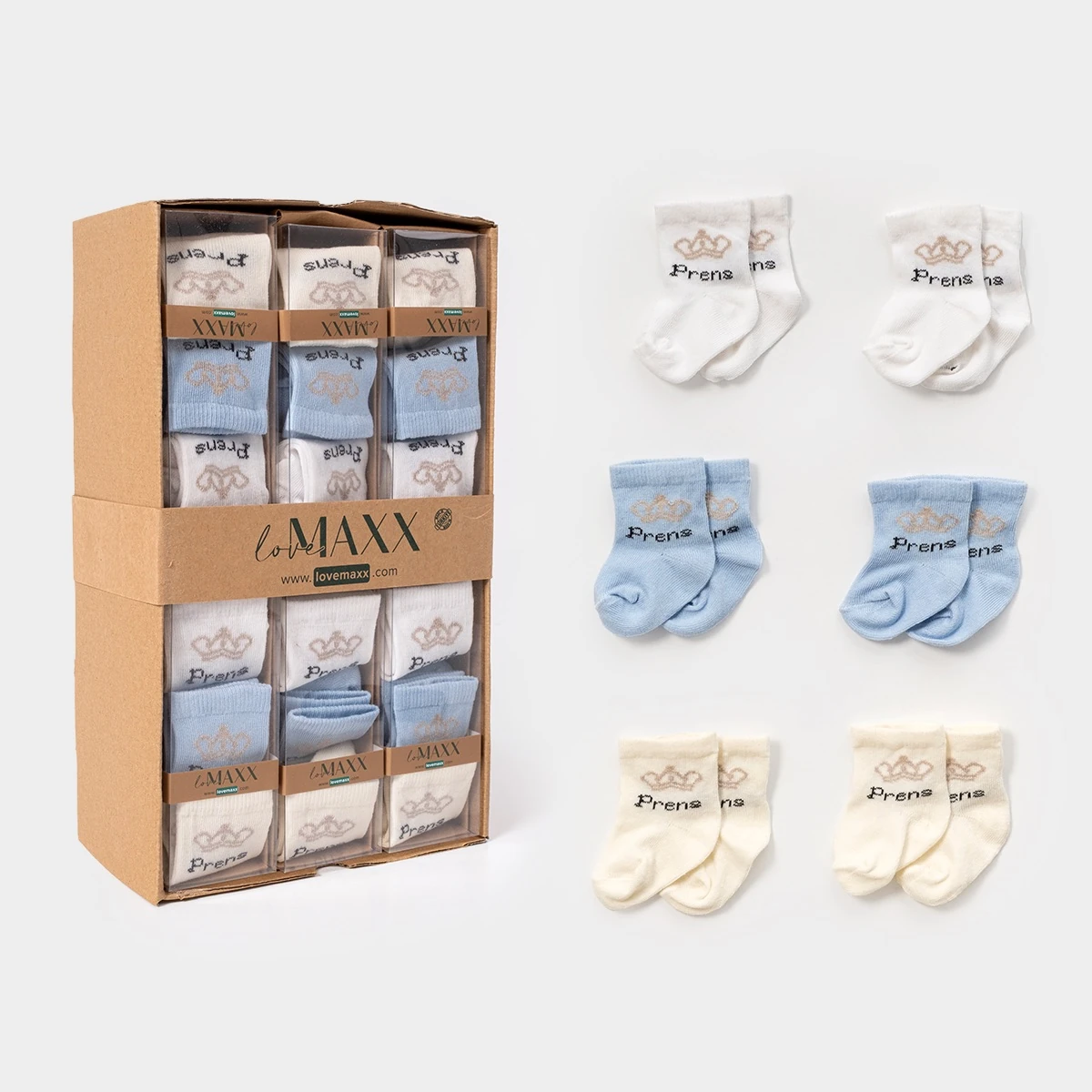 %100 Pamuk 6Li Çorap Kutulu Set