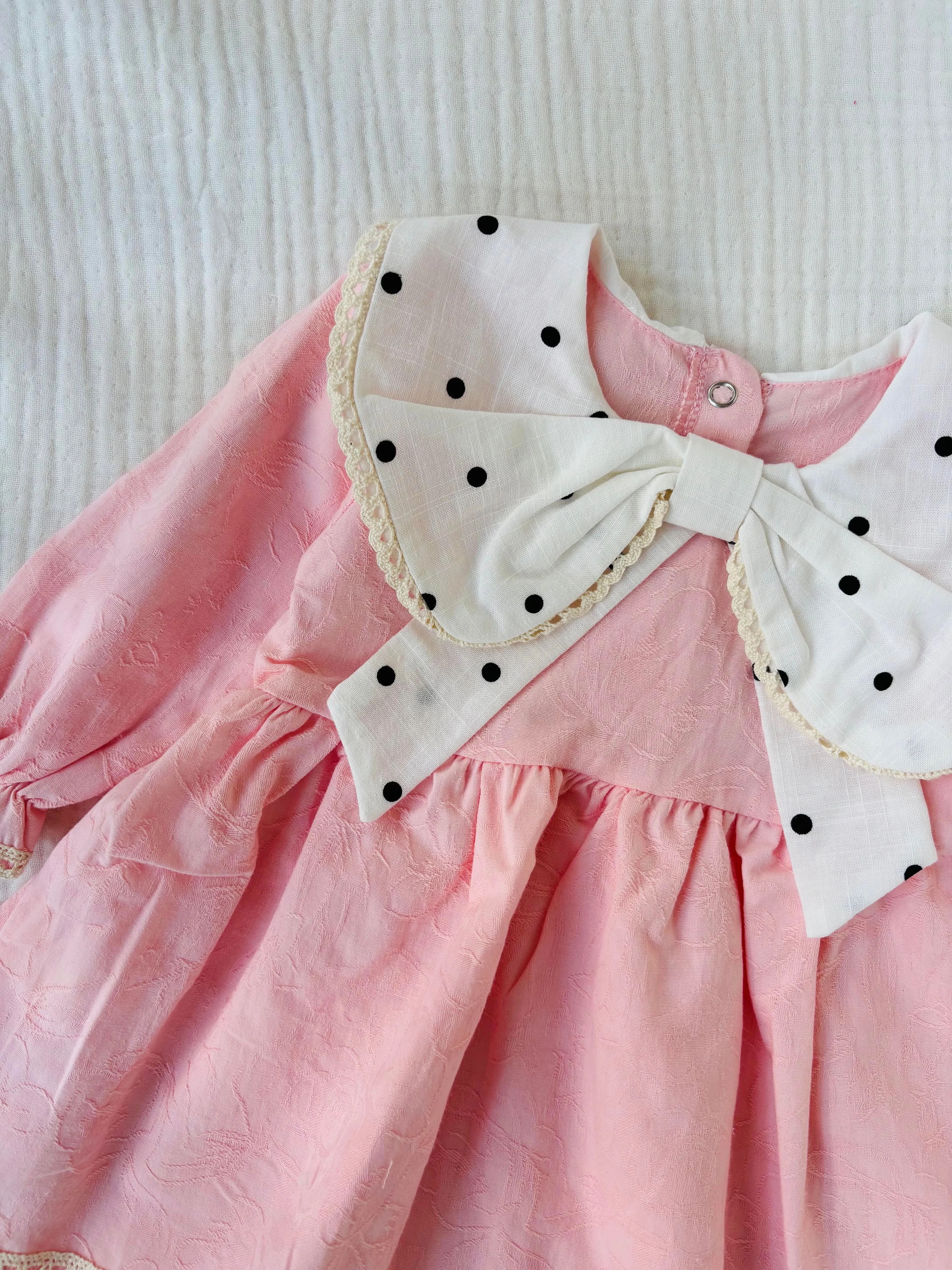 VİOLET Yakalı Pamuk Elbise 