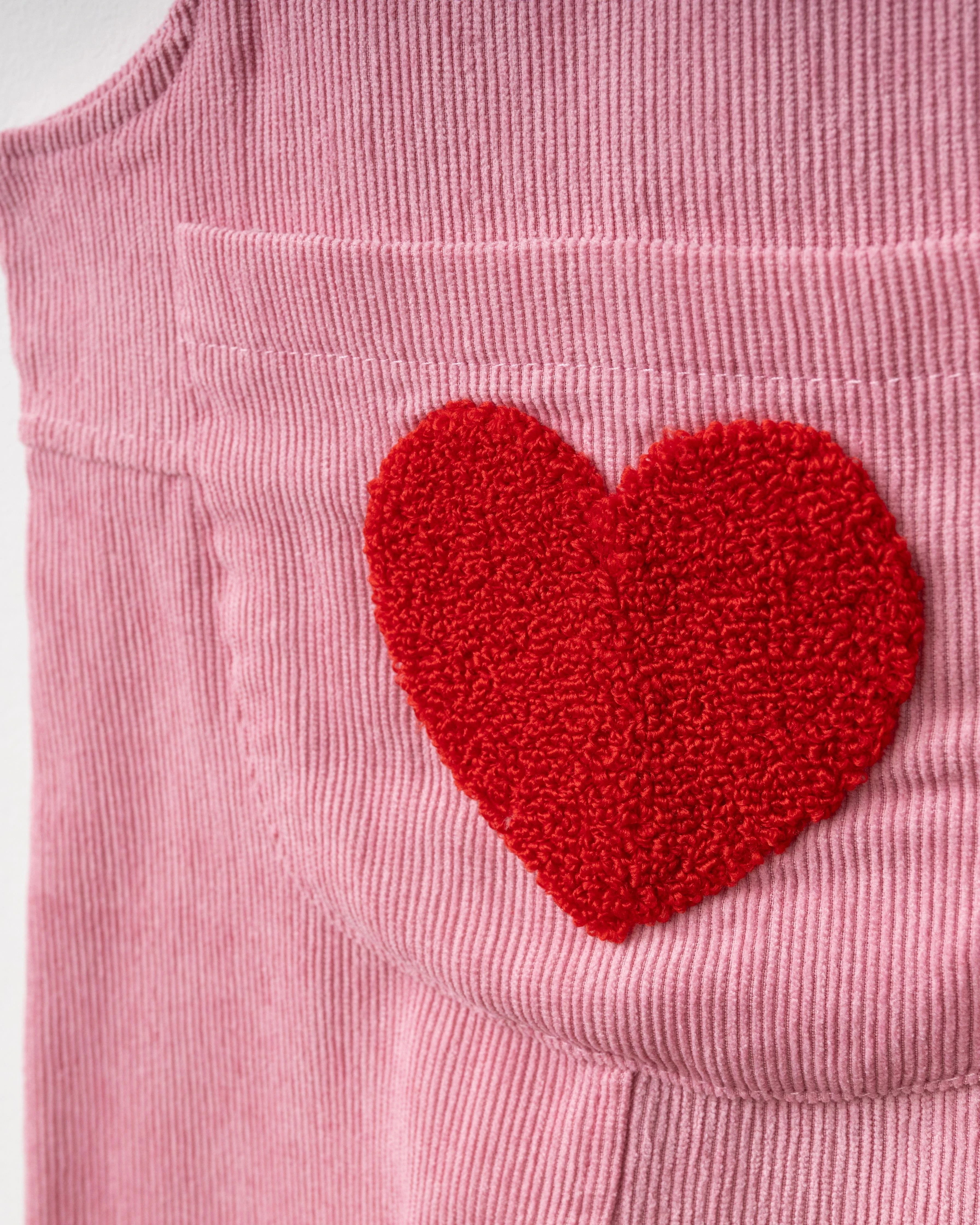 Kalp Punch İşlemeli Salopet Takım