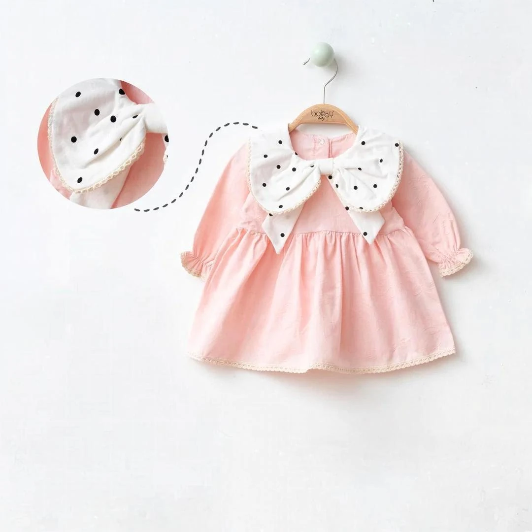 VİOLET Yakalı Pamuk Elbise 