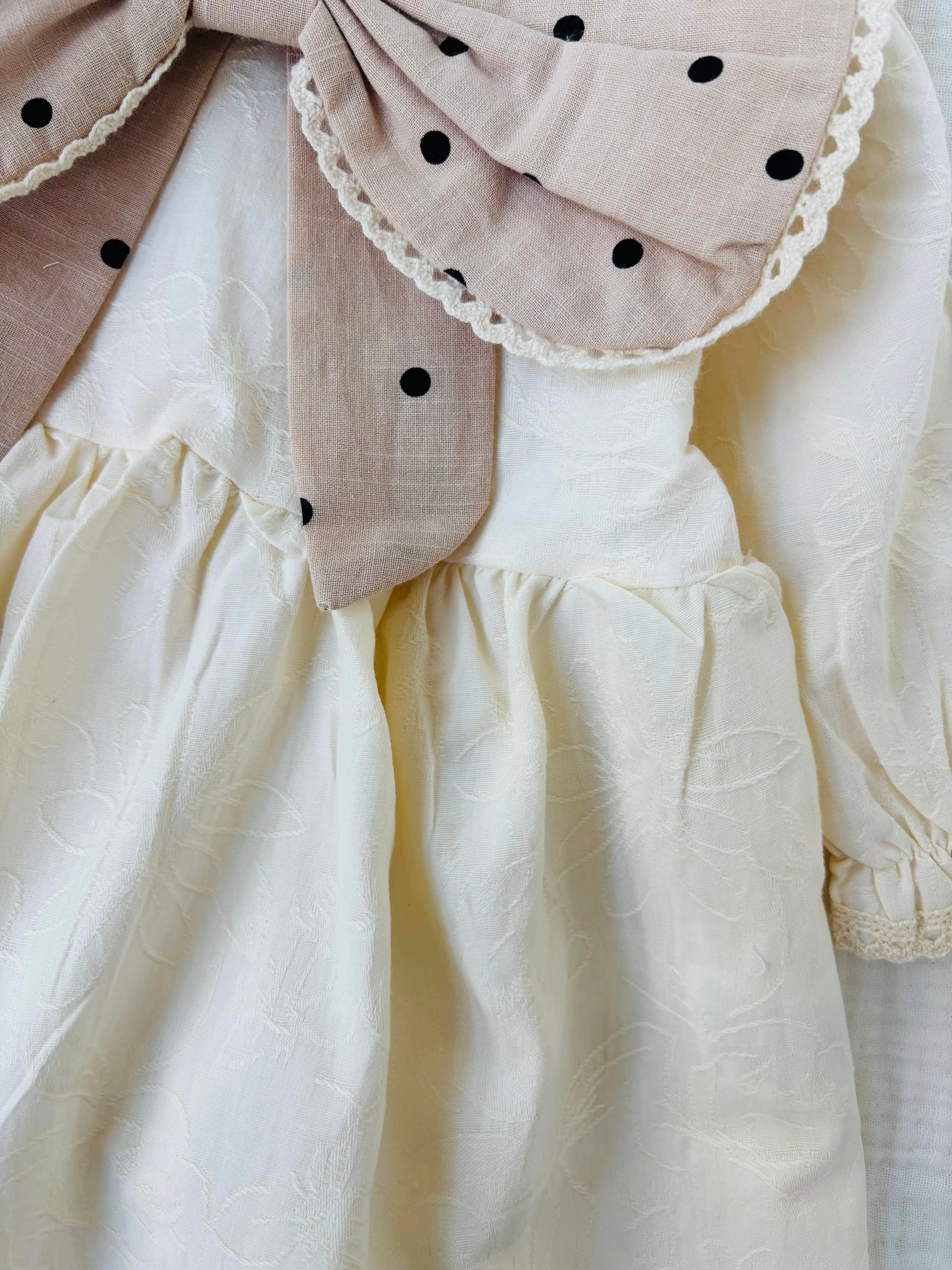 VİOLET Yaka Pamuk Elbise