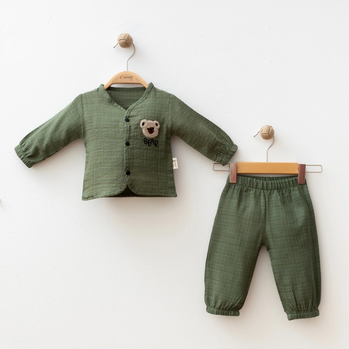 %100 Organik Pamuklu Müslin Kumaş Takım