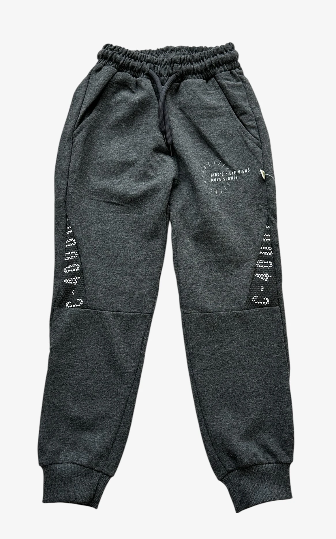 Erkek Çocuk Gri Baskılı Eşofman Altı