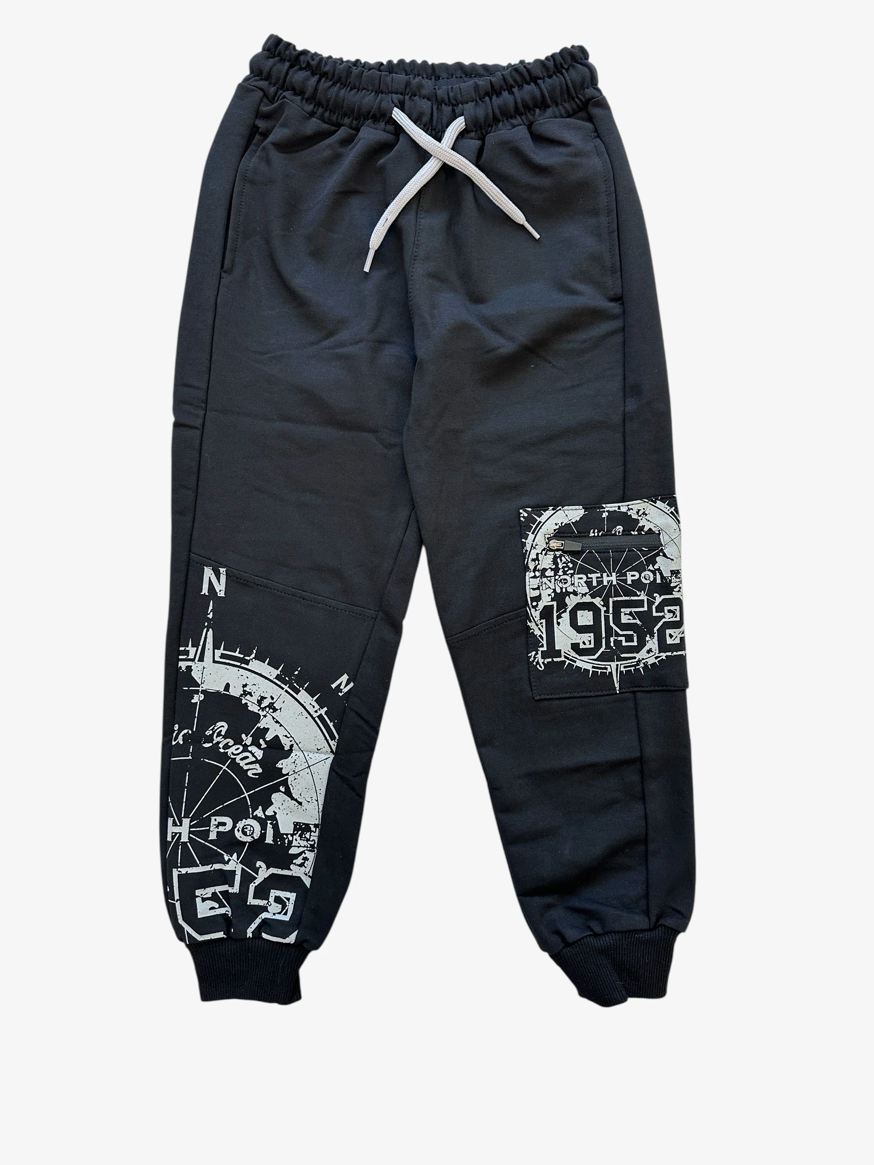 Kargo Cepli Erkek Çocuk Beli Lastikli Eşofman Altı