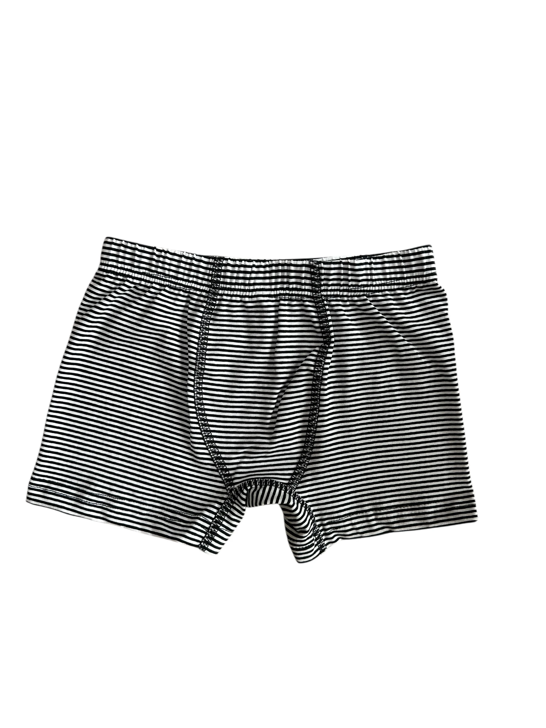 Lacivert Çizgili Pamuklu Erkek Çocuk Boxer 