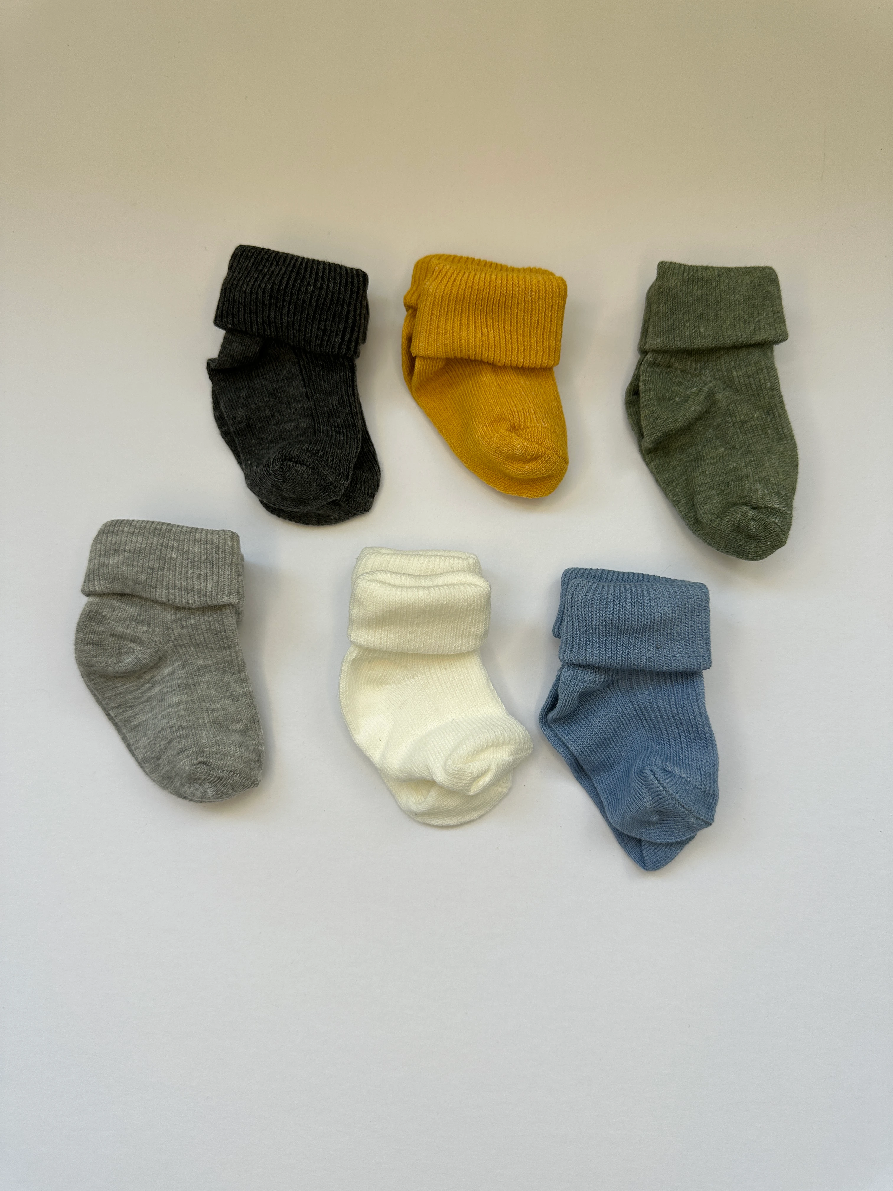 Pamuklu Erkek Bebek 6'lı Çorap Seti 