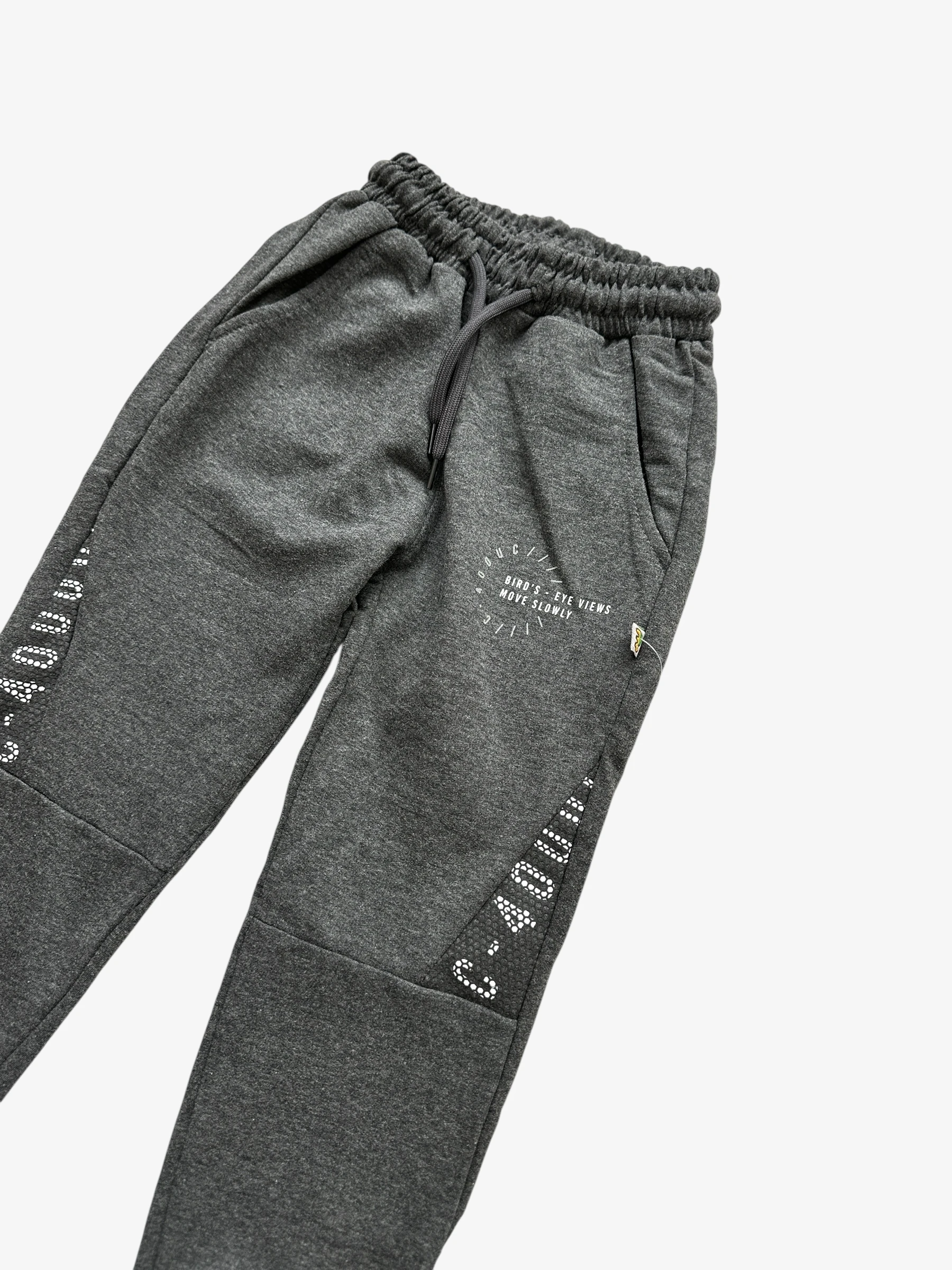 Erkek Çocuk Gri Baskılı Eşofman Altı