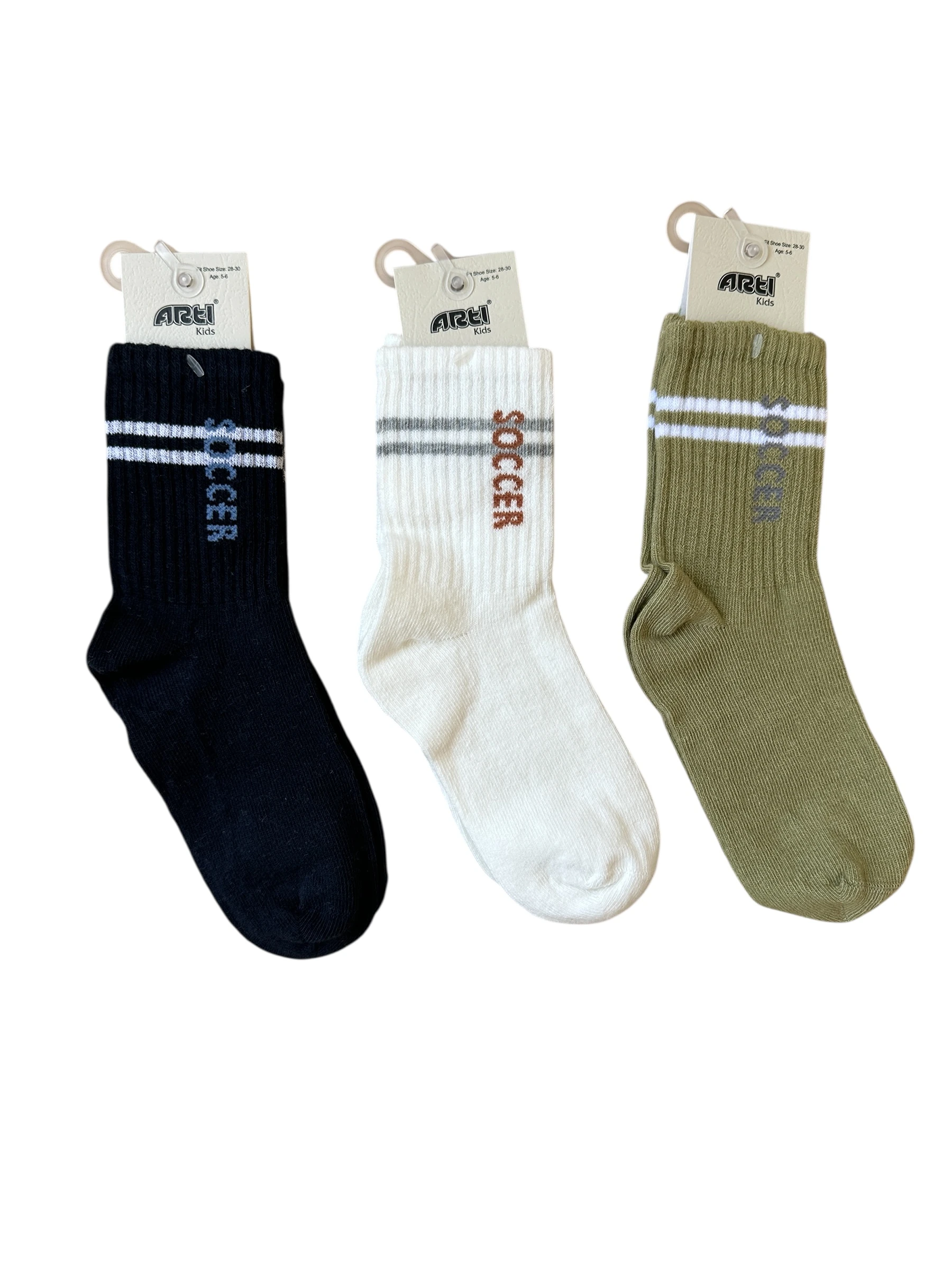 Teson 3'lü Erkek Çocuk Soket Çorap Seti Renkli