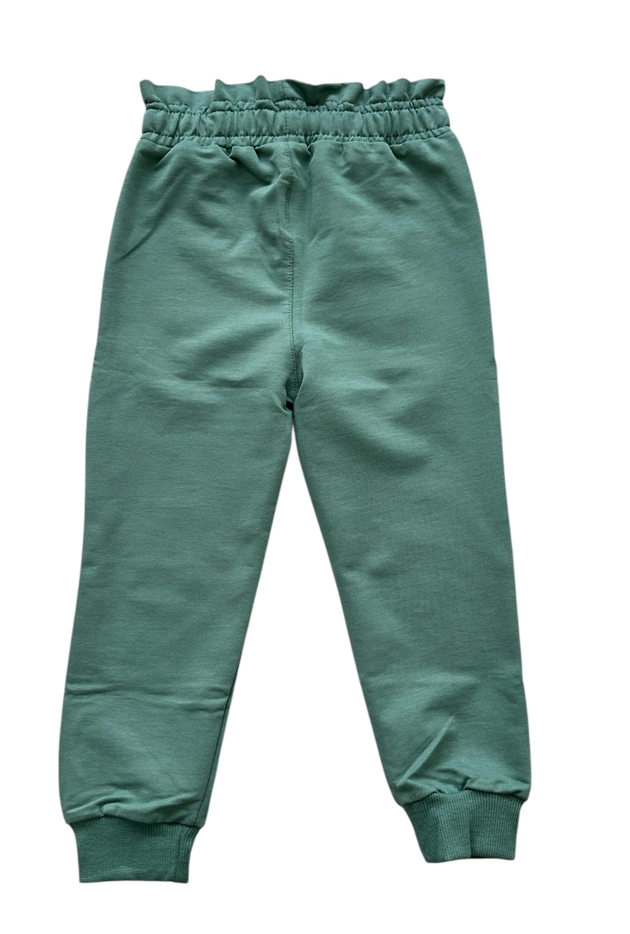 Çift Cepli Yeşil Kız Çocuk Eşofman Altı