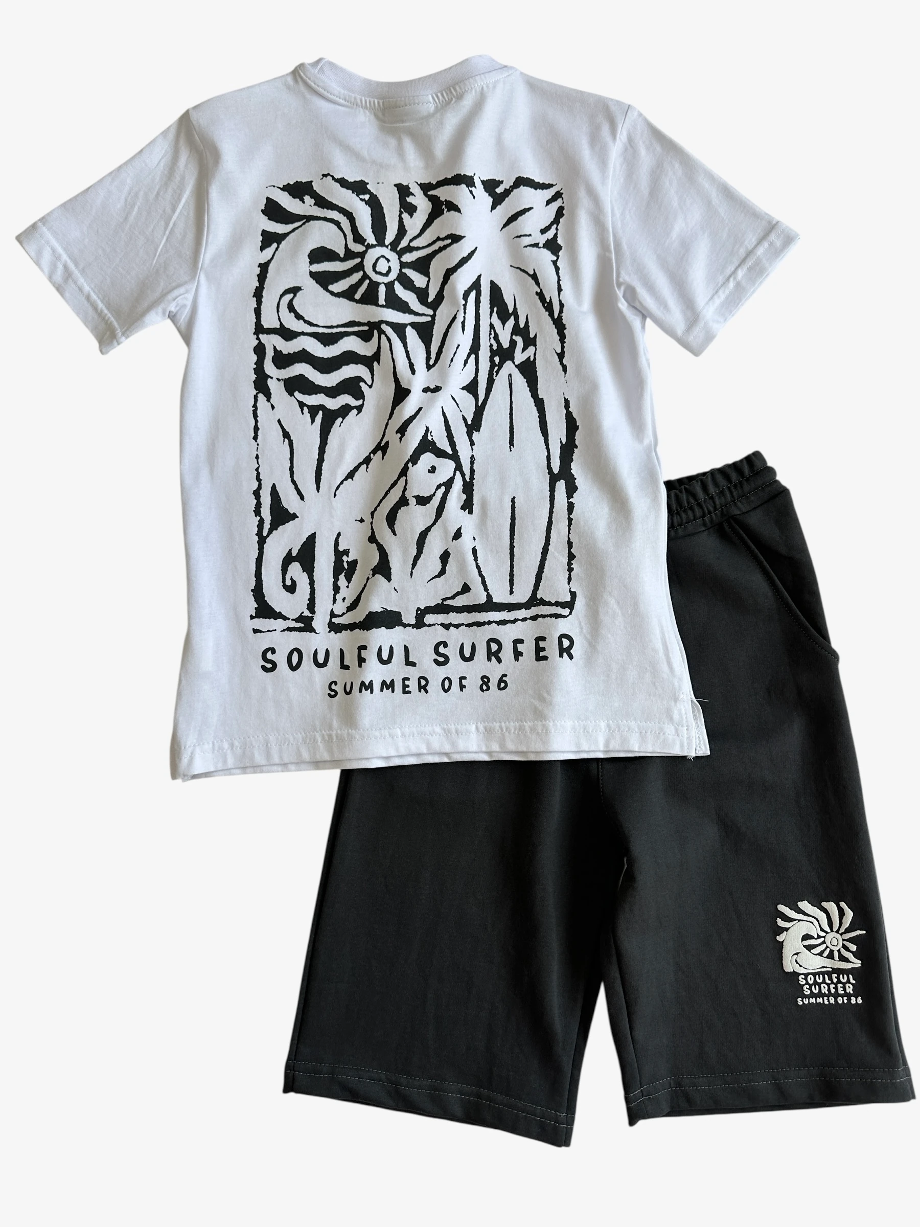 Erkek Çocuk Şortlu Basic Takım