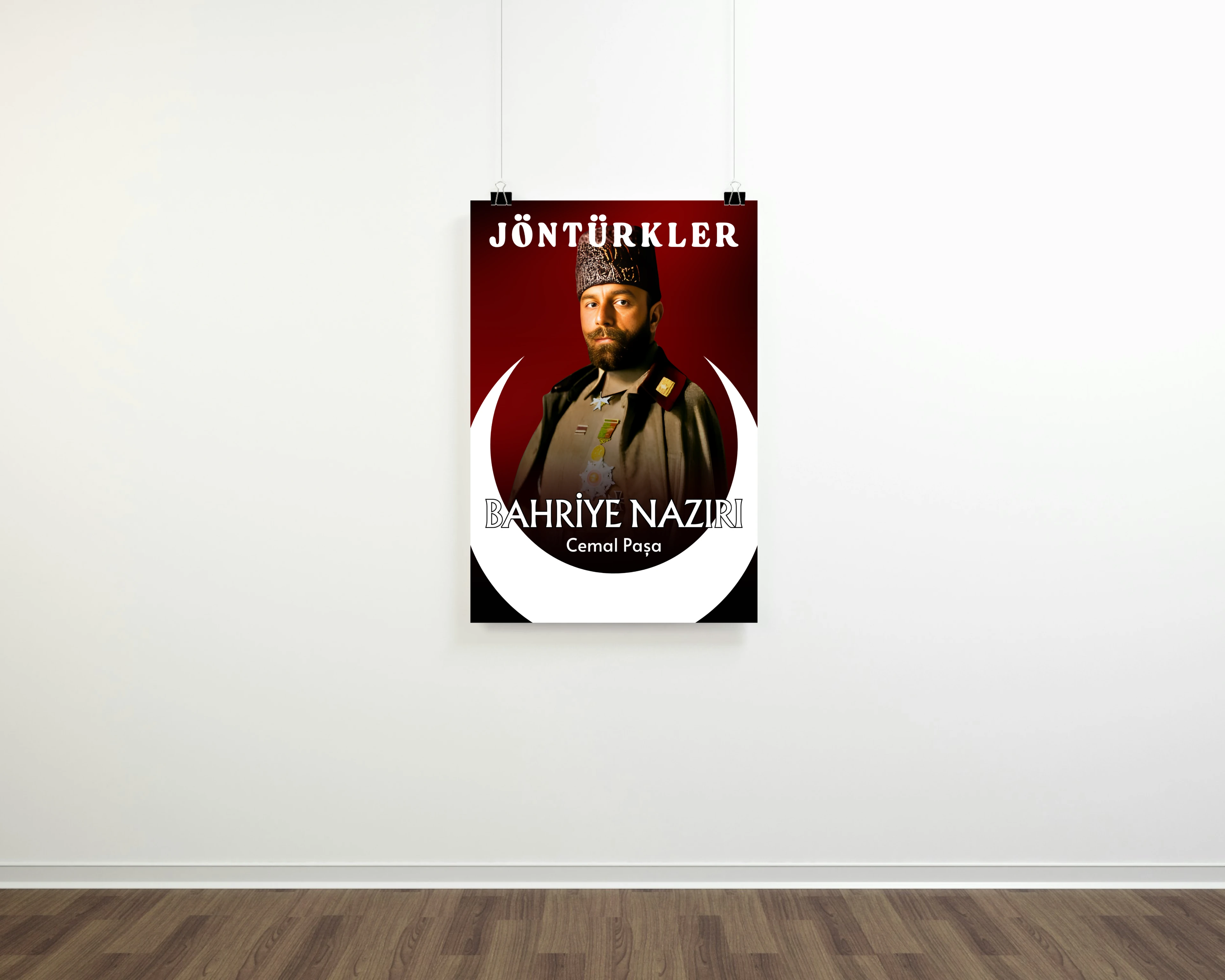 Bahriye Nazırı Cemal Paşa Posteri (İttihat ve Terakki Cemiyeti Serisi)