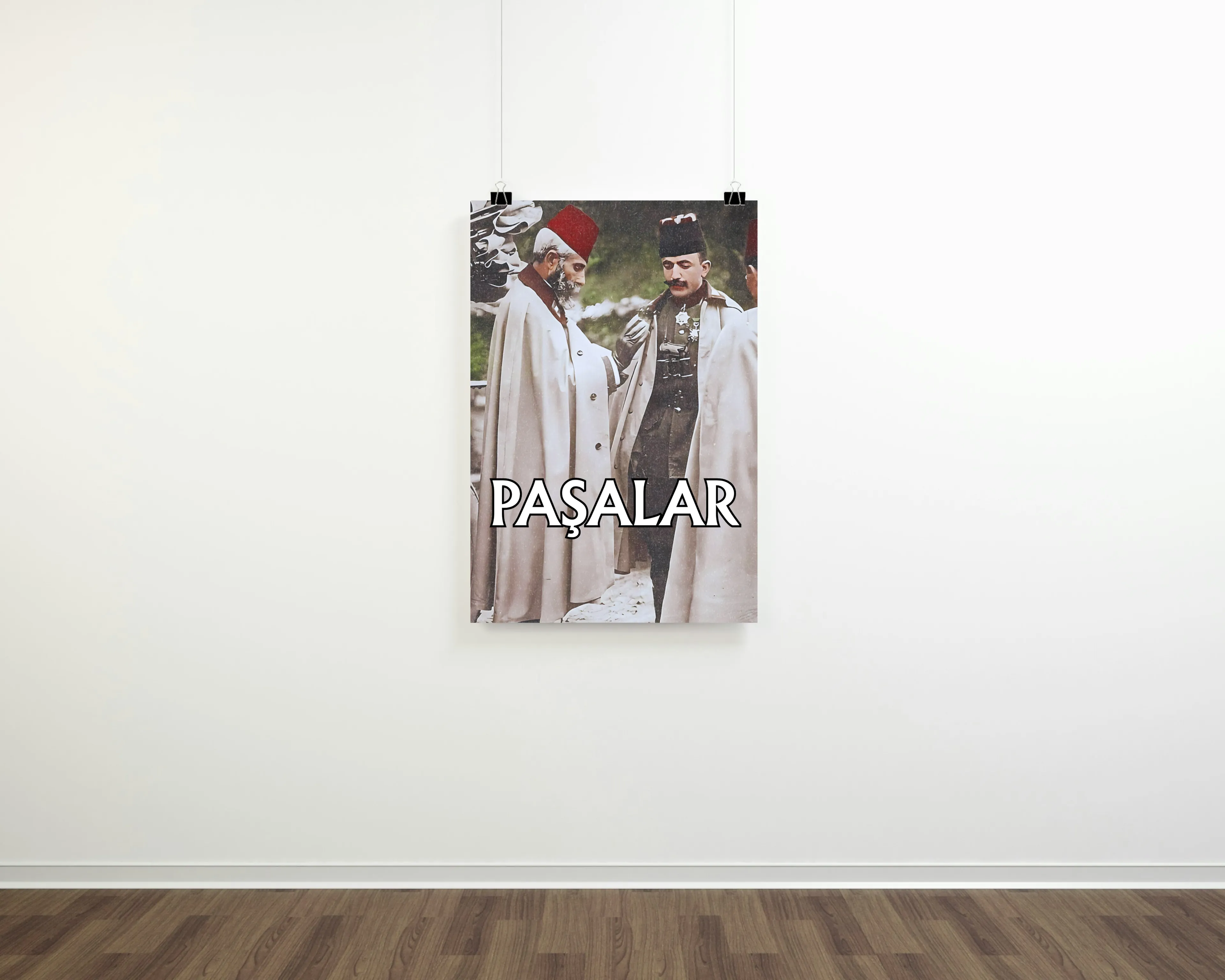 Mahmut Şevket Paşa ve Enver Paşa Posteri (İttihat ve Terakki Cemiyeti Serisi)