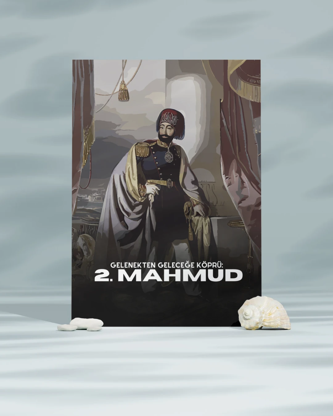 Gelenekten geleceğe köprü: 2. Mahmud Dijital Boyama Posteri (Osmanlı İmparatorluğu Serisi)