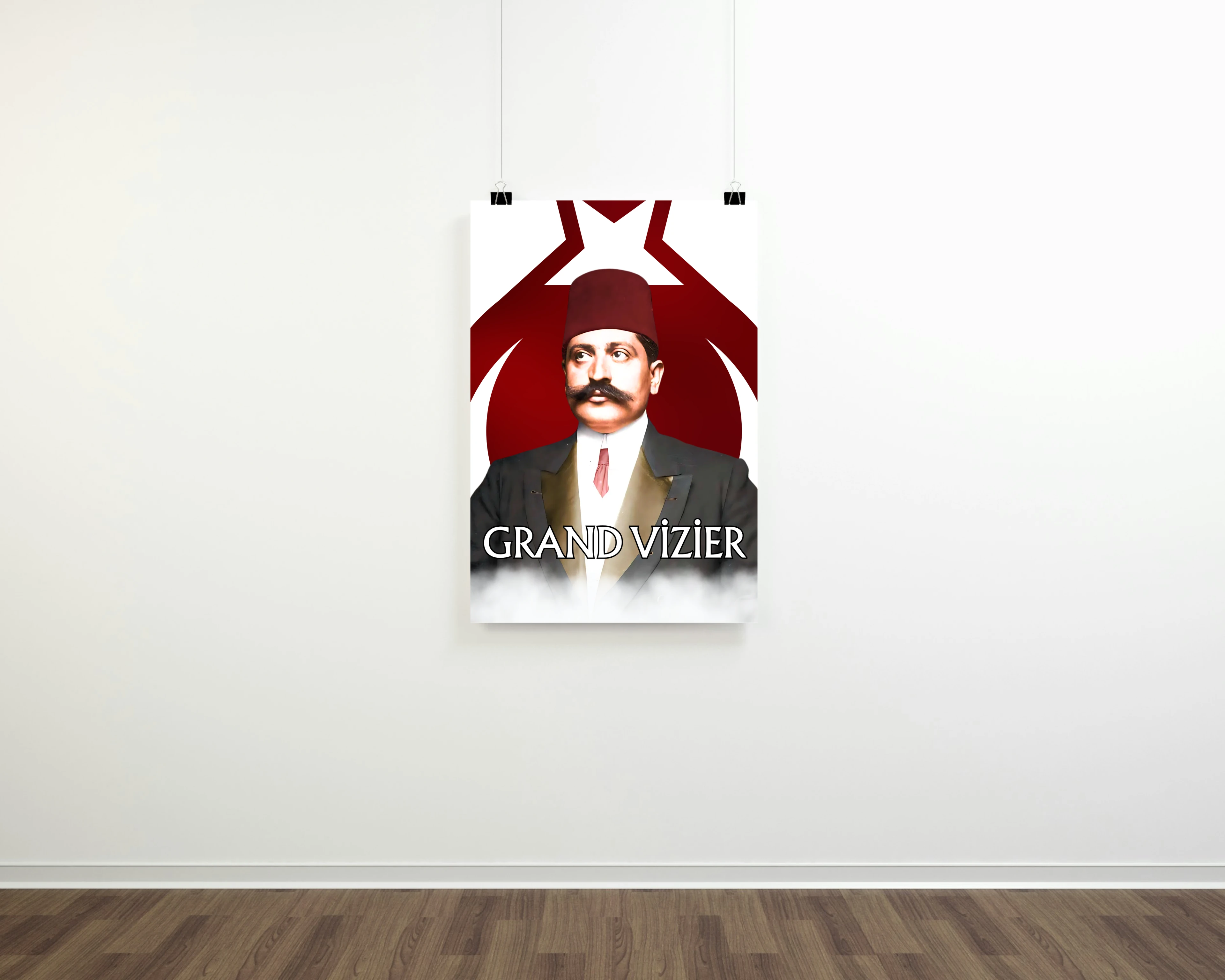 Grand Vizier Talat Paşa Posteri (İttihat ve Terakki Cemiyeti Serisi)