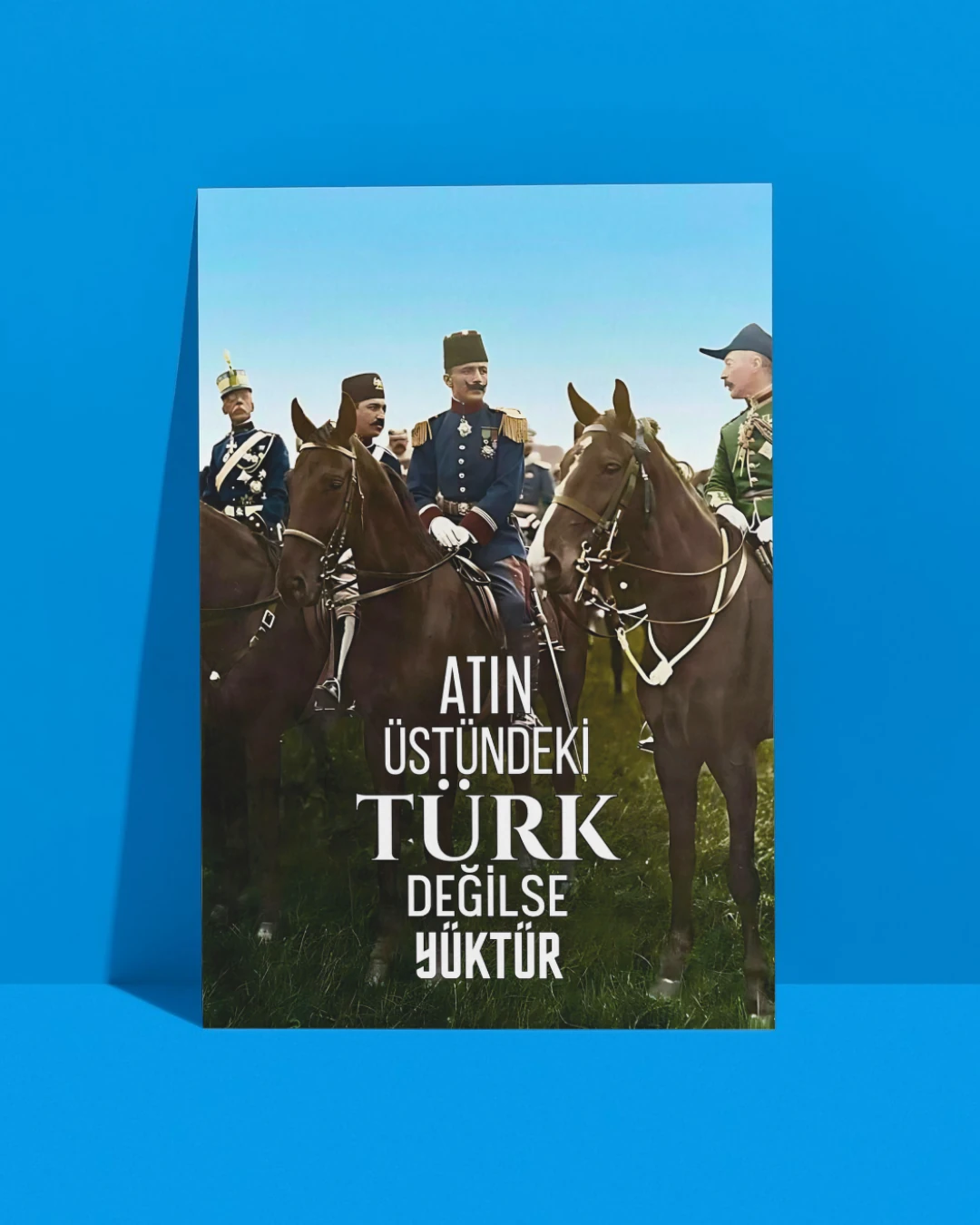 At Üstünde Enver Paşa Posteri (İttihat ve Terrakki Cemiyeti Serisi)