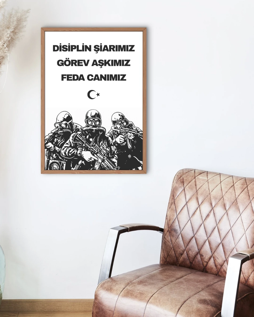 Disiplin Şiarımız Görev Aşkımız Feda Canımız SAT Posteri (Türk Silahlı Kuvvetleri Serisi)