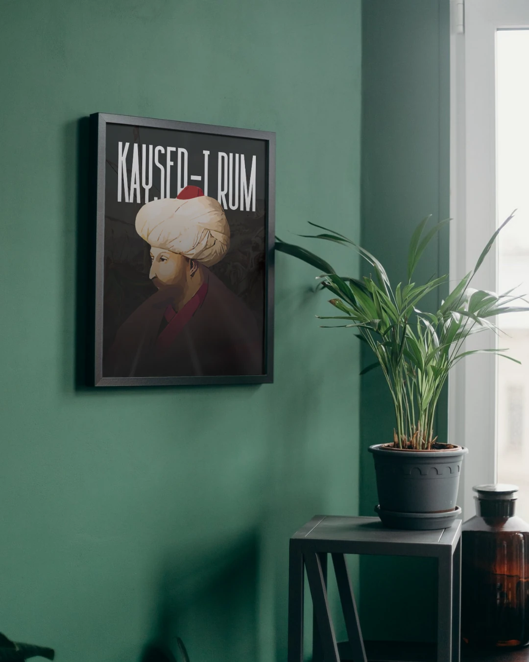 Sultan II. Mehmed Kayser-i Rum Dijital Boyama Posteri (Osmanlı İmparatorluğu Serisi)